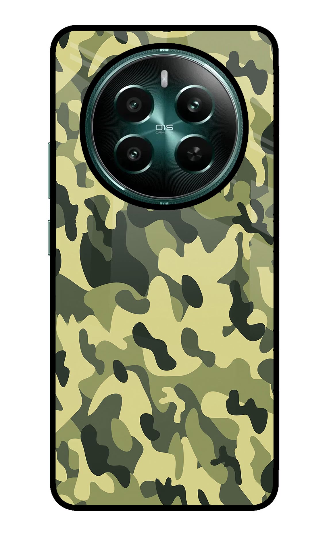 Camouflage Realme P1 5G Back Cover - Camouflage Realme P1 5G Glass Case Back Cover by Casekaro Camouflage Realme P1 5G Glass Case Back Cover by Casekaro