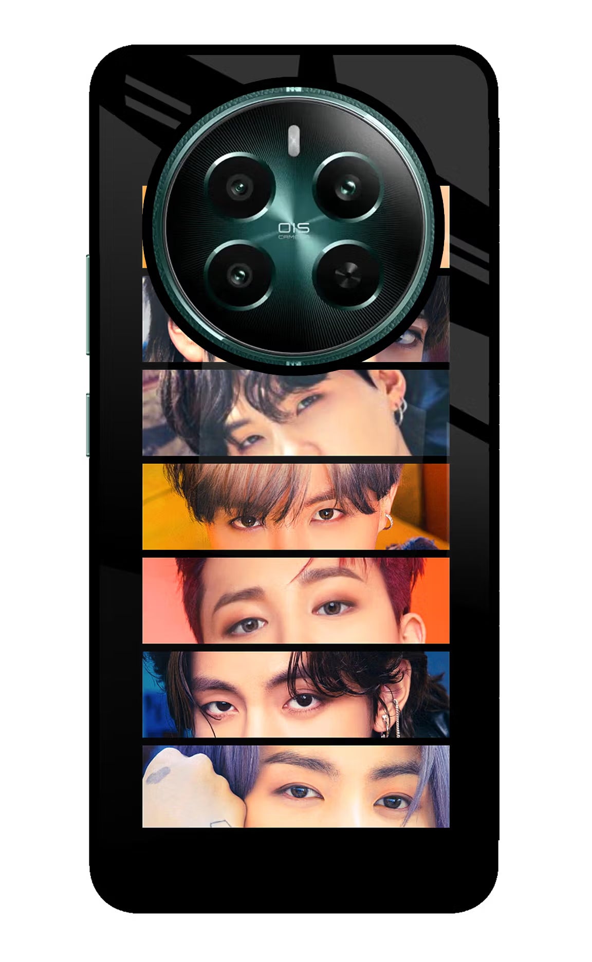 BTS Eyes Realme P1 5G Back Cover - BTS Eyes Realme P1 5G Glass Case Back Cover by Casekaro BTS Eyes Realme P1 5G Glass Case Back Cover by Casekaro