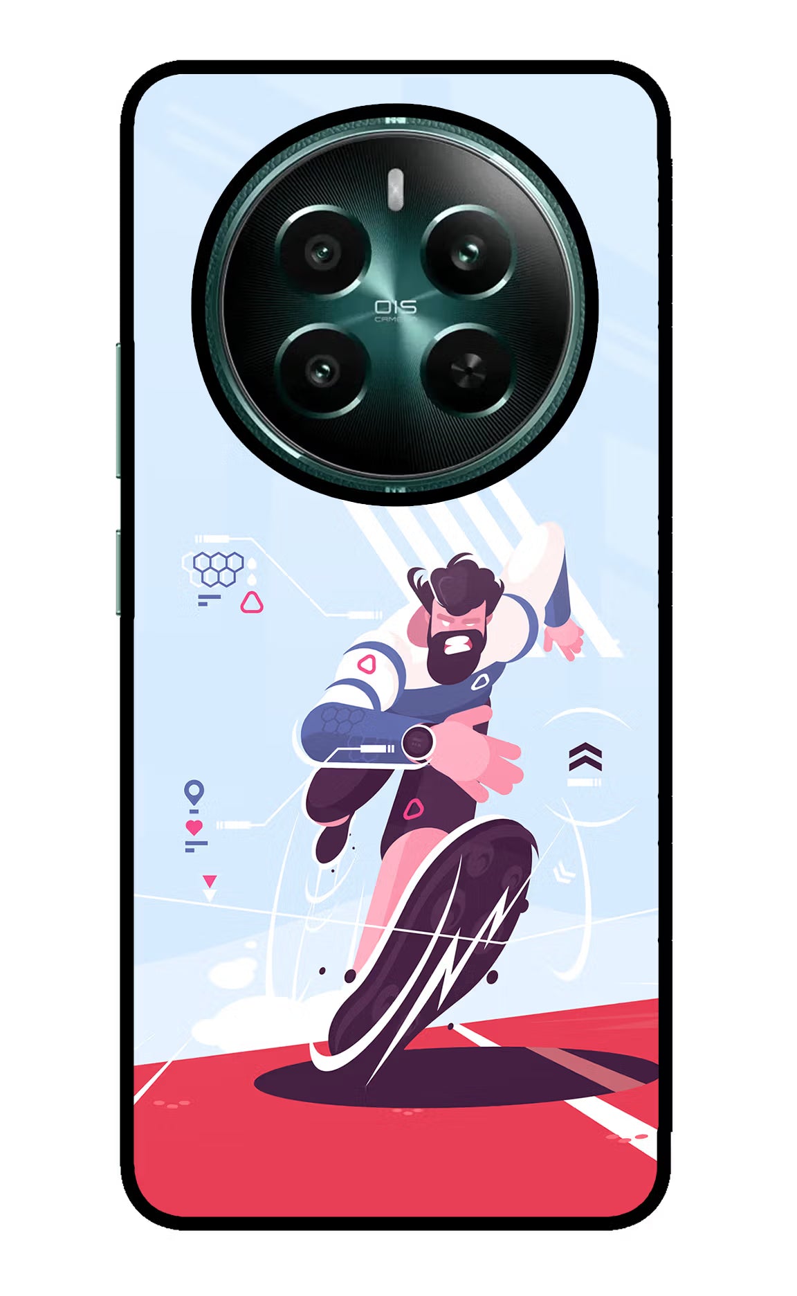 Run Pro Realme P1 5G Glass Case - Run Pro Realme P1 5G Glass Case Run Pro Realme P1 5G Glass Case