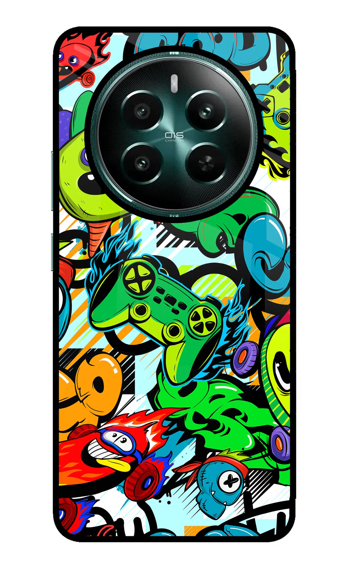 Game Doodle Realme P1 5G Glass Case - Game Doodle Realme P1 5G Glass Case Game Doodle Realme P1 5G Glass Case