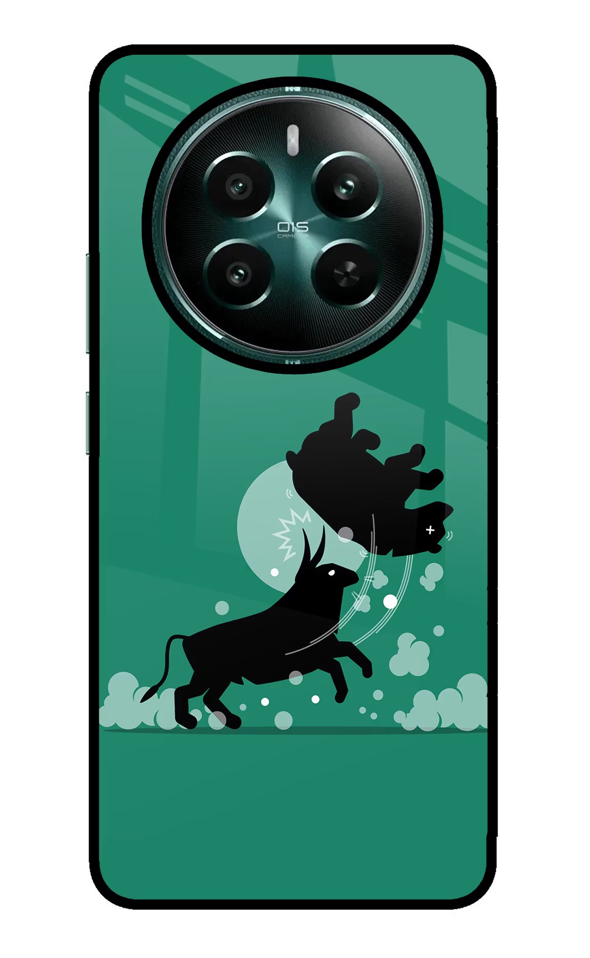 Bull Conqueror Realme P1 5G Glass Case - Bull Conqueror Realme P1 5G Glass Case Bull Conqueror Realme P1 5G Glass Case