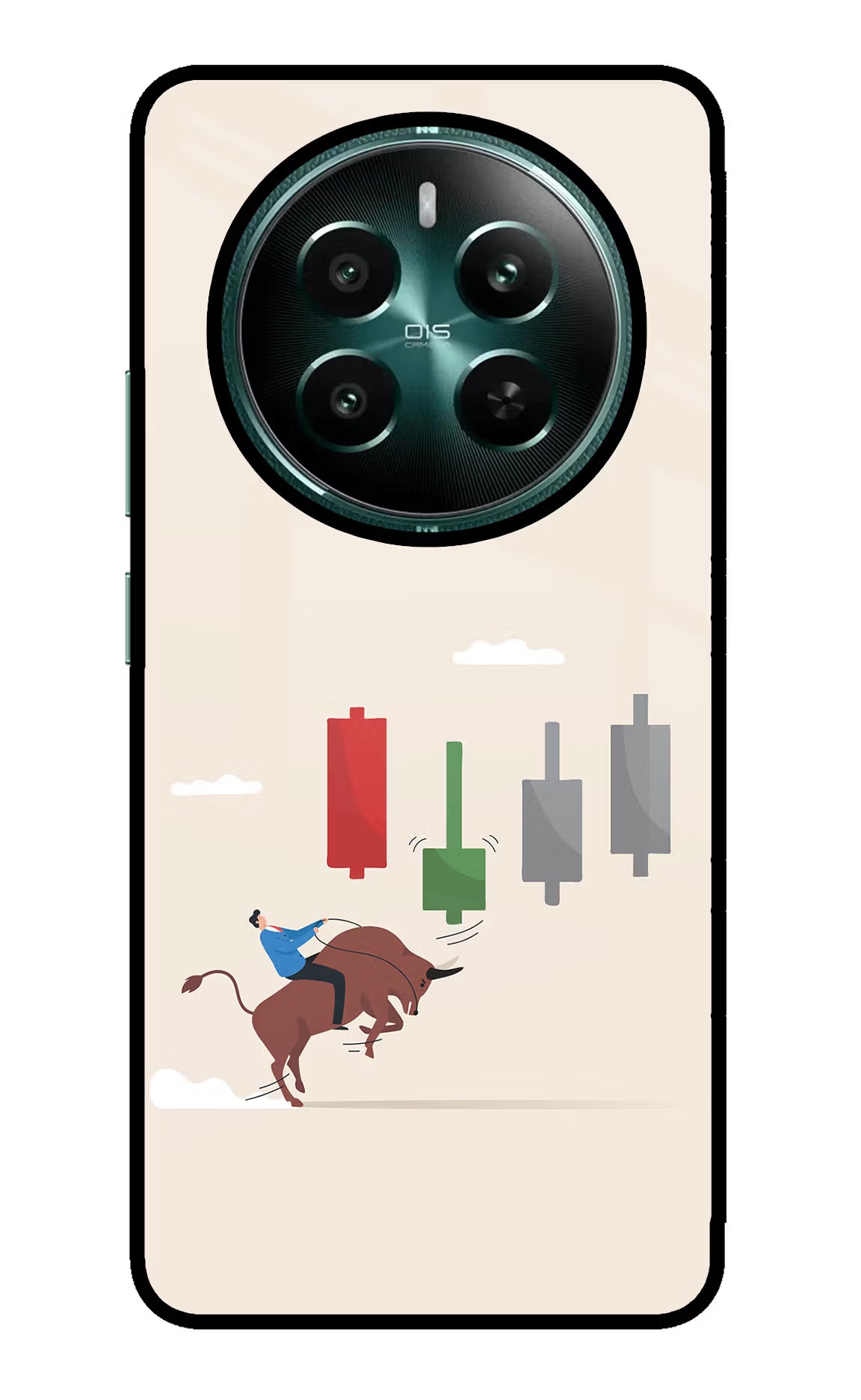 Bull Trading Momentum Realme P1 5G Glass Case - Bull Trading Momentum Realme P1 5G Glass Case Bull Trading Momentum Realme P1 5G Glass Case