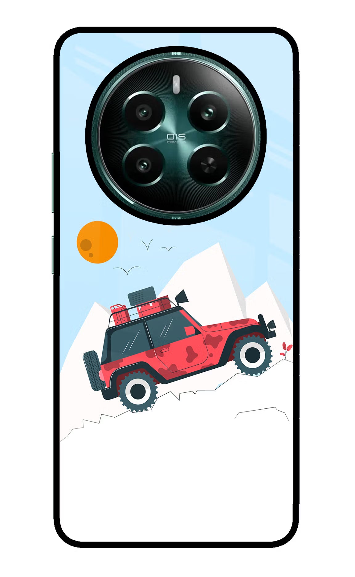 Mountain Trail Beast Realme P1 5G Back Cover - Mountain Trail Beast Realme P1 5G Glass Case Back Cover by Casekaro Mountain Trail Beast Realme P1 5G Glass Case Back Cover by Casekaro