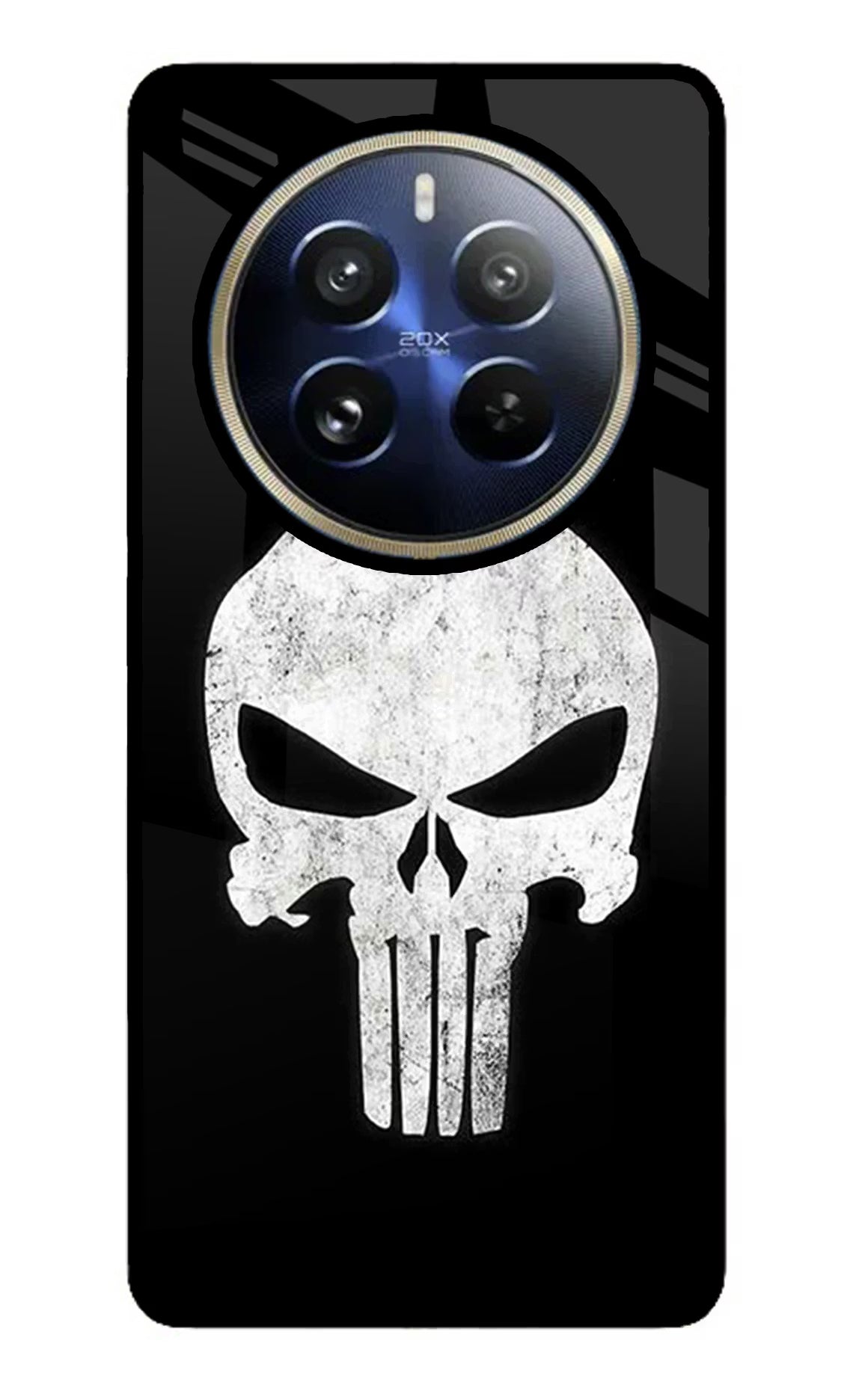 Punisher Skull Realme P1 Pro 5G Glass Case - Punisher Skull Realme P1 Pro 5G Glass Case Punisher Skull Realme P1 Pro 5G Glass Case