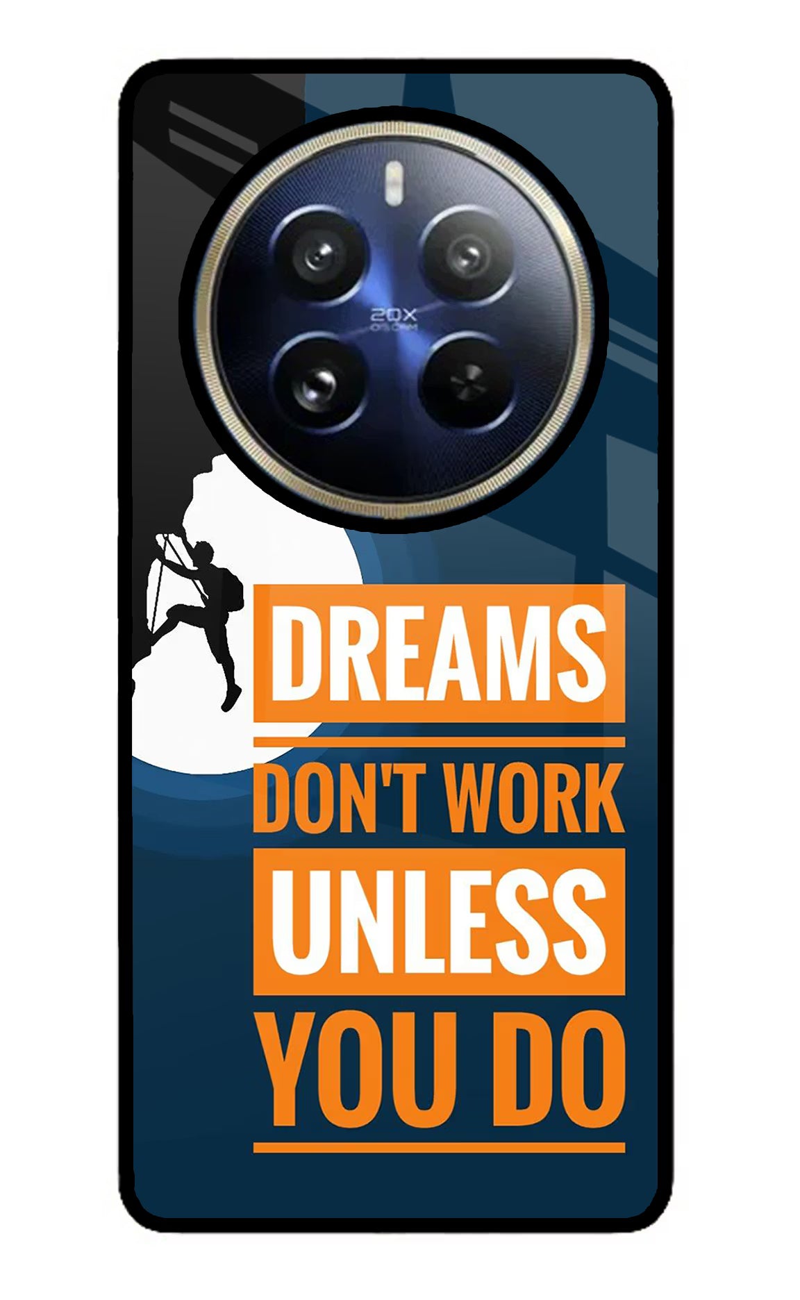 Dreams Don’T Work Unless You Do Realme P1 Pro 5G Glass Case - Dreams Don’T Work Unless You Do Realme P1 Pro 5G Glass Case Dreams Don’T Work Unless You Do Realme P1 Pro 5G Glass Case