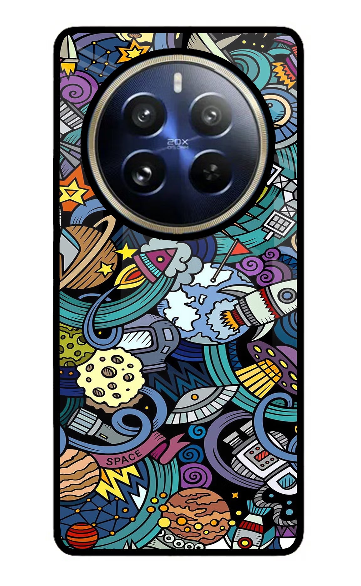 Space Abstract Realme P1 Pro 5G Glass Case - Space Abstract Realme P1 Pro 5G Glass Case Space Abstract Realme P1 Pro 5G Glass Case