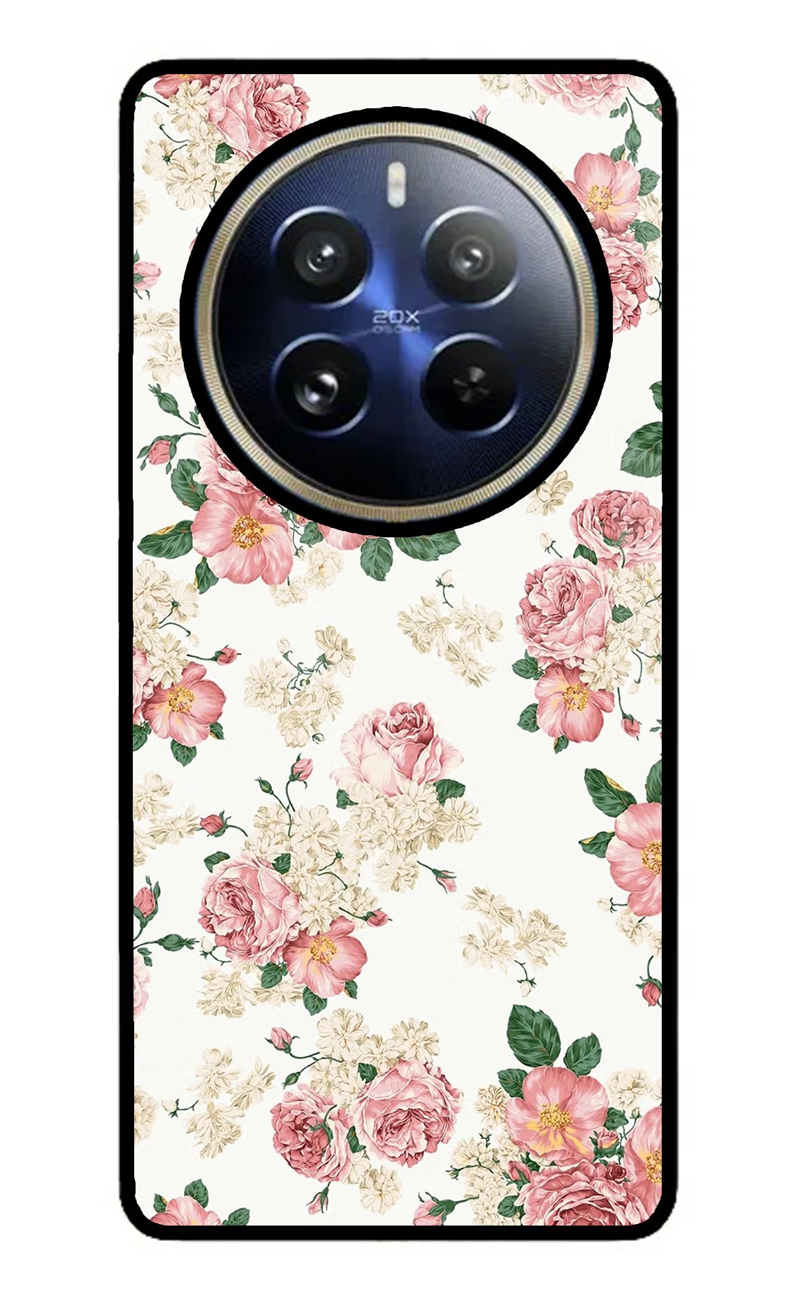 Flowers Realme P1 Pro 5G Glass Case - Flowers Realme P1 Pro 5G Glass Case Flowers Realme P1 Pro 5G Glass Case