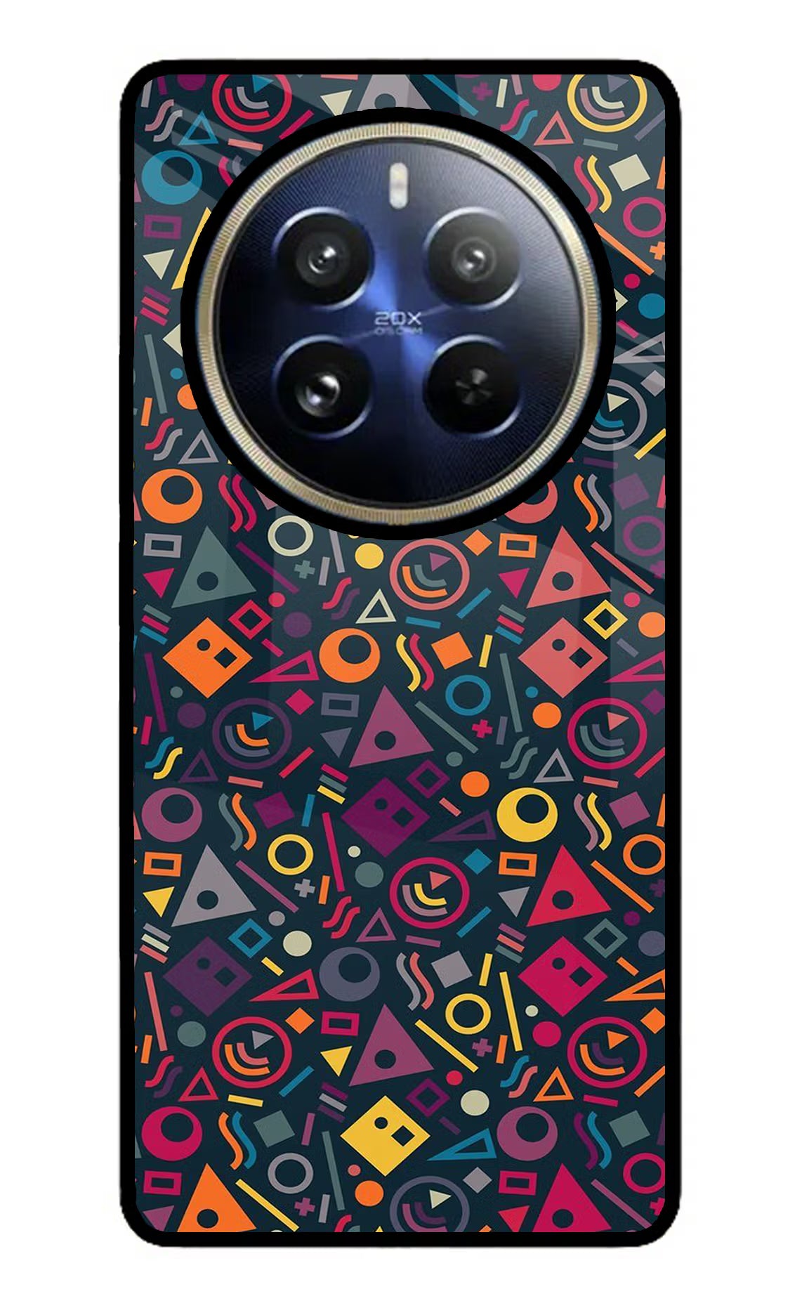Geometric Abstract Realme P1 Pro 5G Glass Case - Geometric Abstract Realme P1 Pro 5G Glass Case Geometric Abstract Realme P1 Pro 5G Glass Case