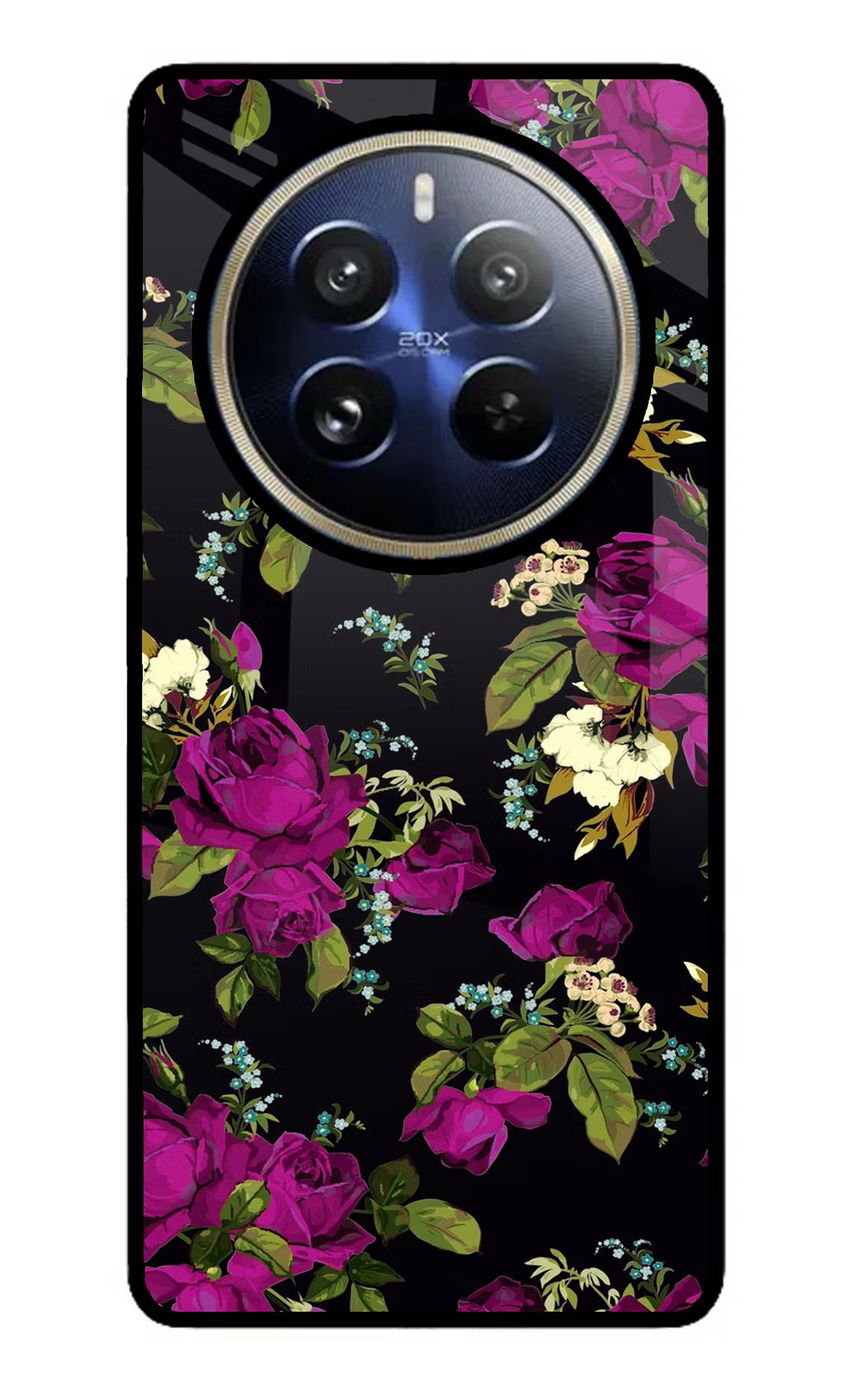 Flowers Realme P1 Pro 5G Glass Case - Flowers Realme P1 Pro 5G Glass Case Flowers Realme P1 Pro 5G Glass Case