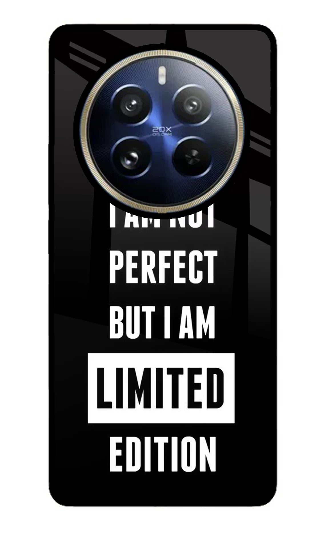 I Am Not Perfect But I Am Limited Edition Realme P1 Pro 5G Glass Case - I Am Not Perfect But I Am Limited Edition Realme P1 Pro 5G Glass Case I Am Not Perfect But I Am Limited Edition Realme P1 Pro 5G Glass Case
