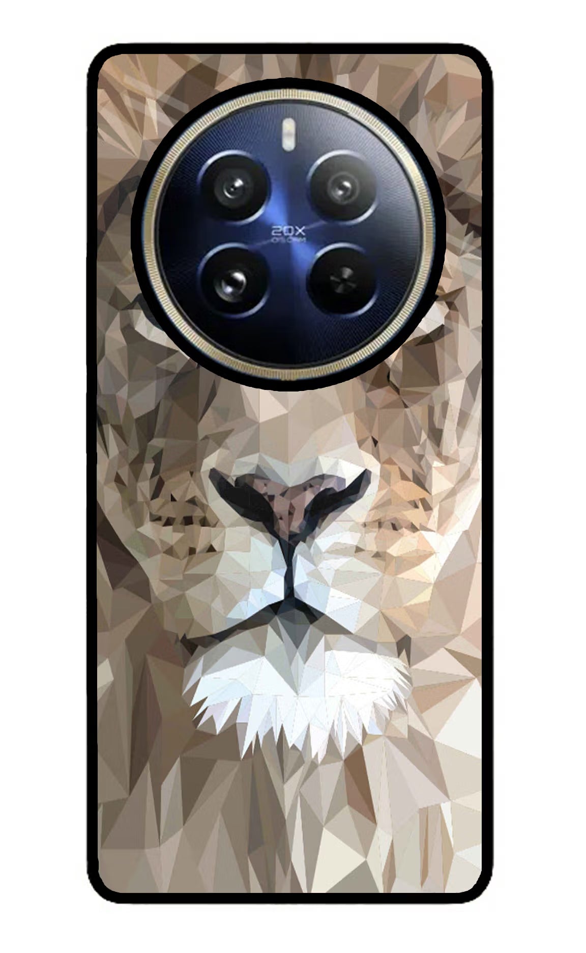 Lion Art Realme P1 Pro 5G Glass Case - Lion Art Realme P1 Pro 5G Glass Case Lion Art Realme P1 Pro 5G Glass Case
