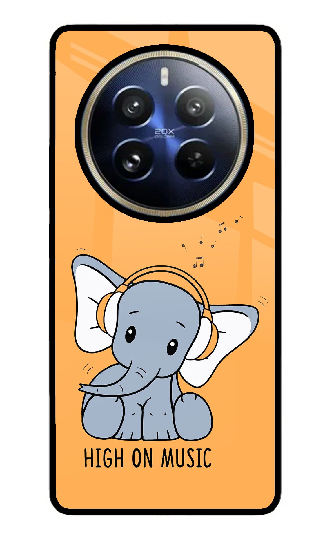 High On Music Realme P1 Pro 5G Glass Case - High On Music Realme P1 Pro 5G Glass Case High On Music Realme P1 Pro 5G Glass Case