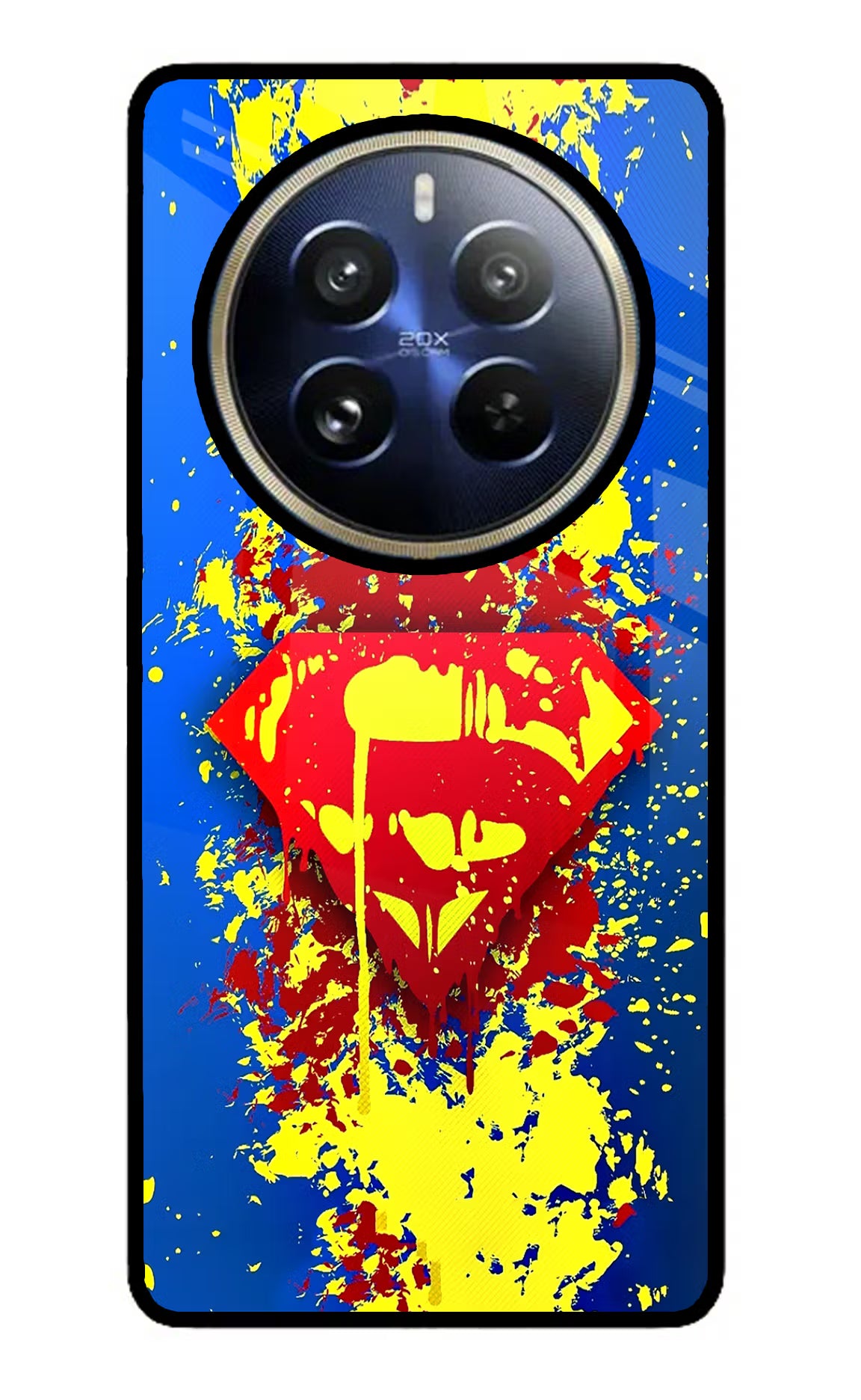 Superman logo Realme P1 Pro 5G Glass Case - Superman logo Realme P1 Pro 5G Glass Case Superman logo Realme P1 Pro 5G Glass Case