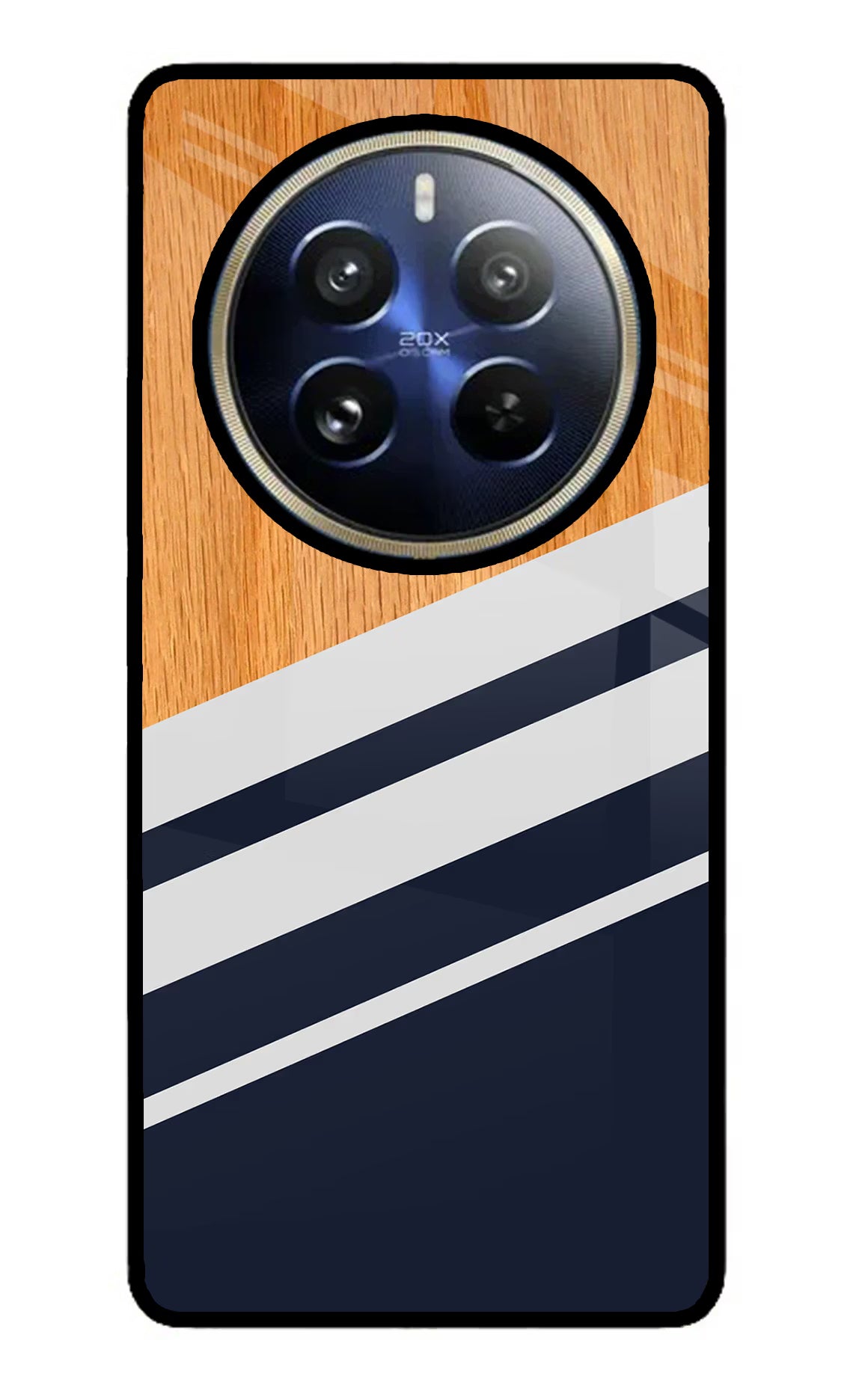 Blue and white wooden Realme P1 Pro 5G Glass Case - Blue and white wooden Realme P1 Pro 5G Glass Case Blue and white wooden Realme P1 Pro 5G Glass Case