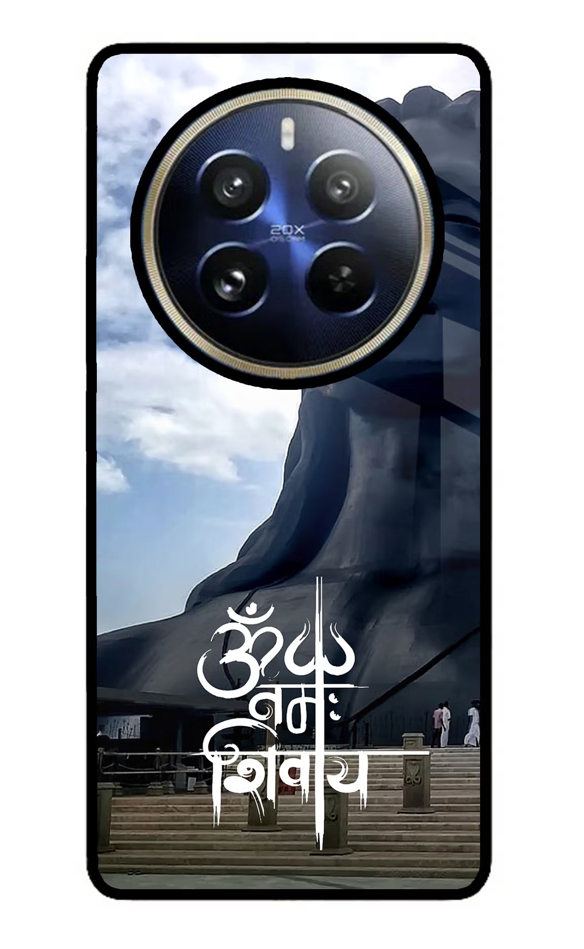 Om Namah Shivay Realme P1 Pro 5G Glass Case - Om Namah Shivay Realme P1 Pro 5G Glass Case Om Namah Shivay Realme P1 Pro 5G Glass Case
