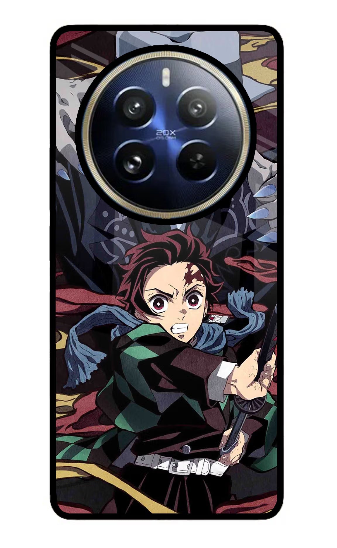 Demon Slayer Realme P1 Pro 5G Glass Case - Demon Slayer Realme P1 Pro 5G Glass Case Demon Slayer Realme P1 Pro 5G Glass Case