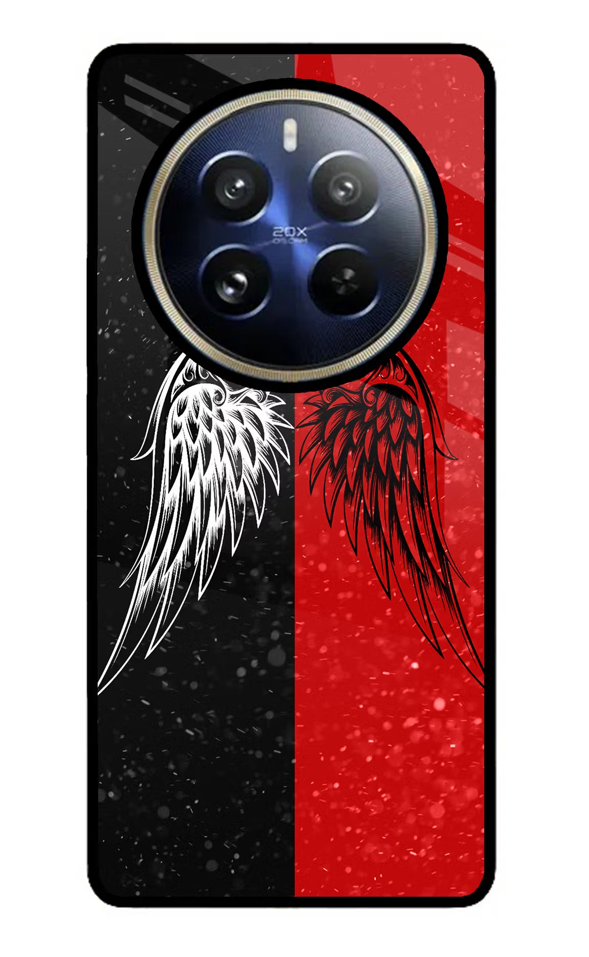 Wings Realme P1 Pro 5G Glass Case - Wings Realme P1 Pro 5G Glass Case Wings Realme P1 Pro 5G Glass Case