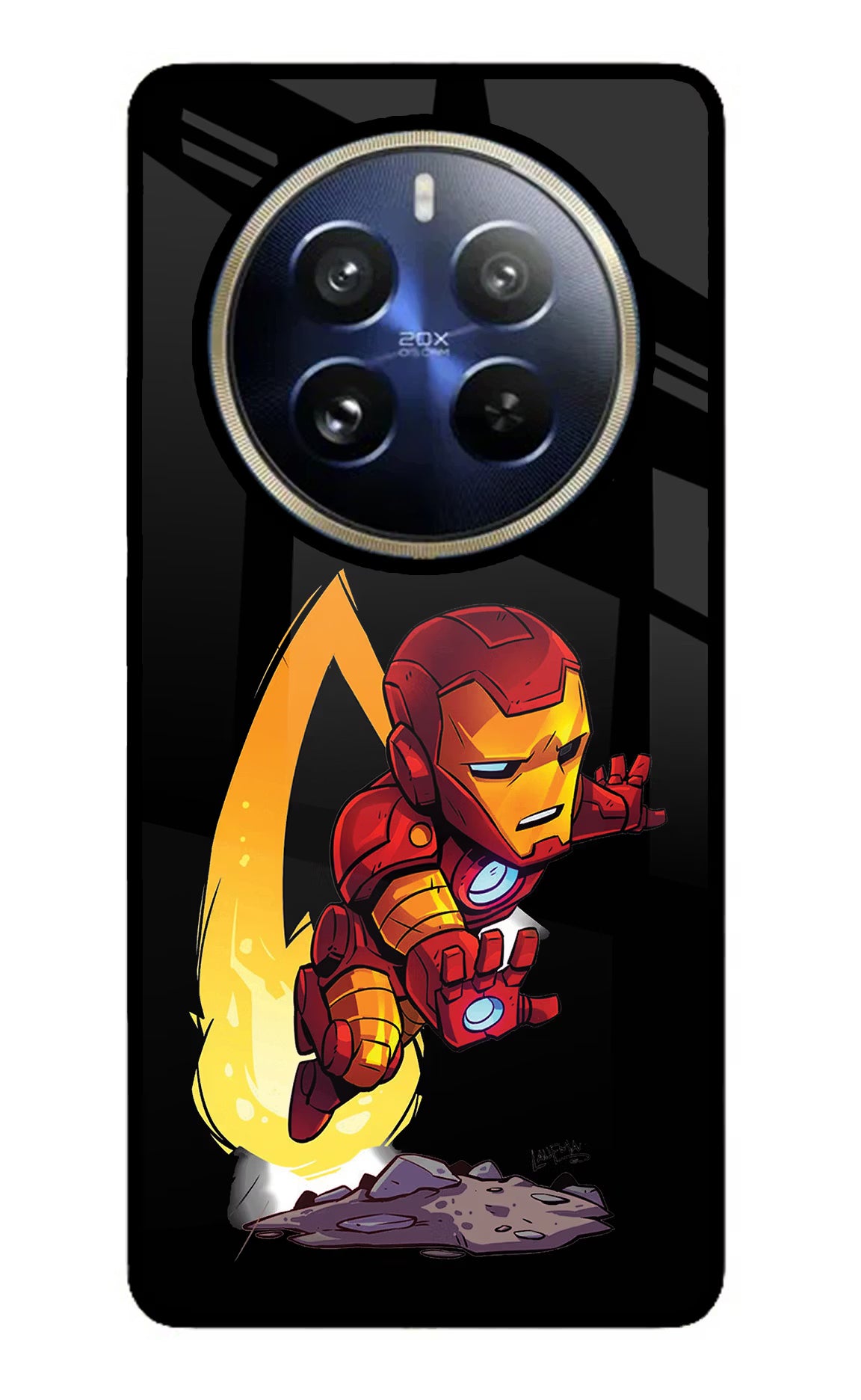IronMan Realme P1 Pro 5G Glass Case - IronMan Realme P1 Pro 5G Glass Case IronMan Realme P1 Pro 5G Glass Case