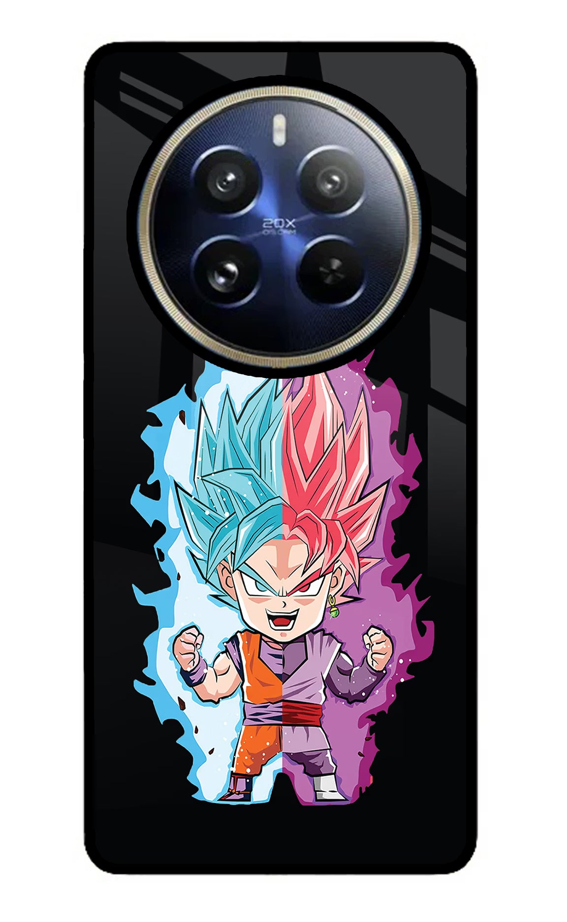 Chota Goku Realme P1 Pro 5G Back Cover - Chota Goku Realme P1 Pro 5G Glass Case Back Cover by Casekaro Chota Goku Realme P1 Pro 5G Glass Case Back Cover by Casekaro