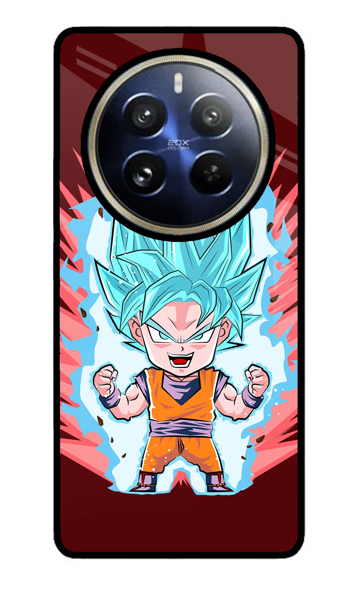 Goku Little Realme P1 Pro 5G Back Cover - Goku Little Realme P1 Pro 5G Glass Case Back Cover by Casekaro Goku Little Realme P1 Pro 5G Glass Case Back Cover by Casekaro