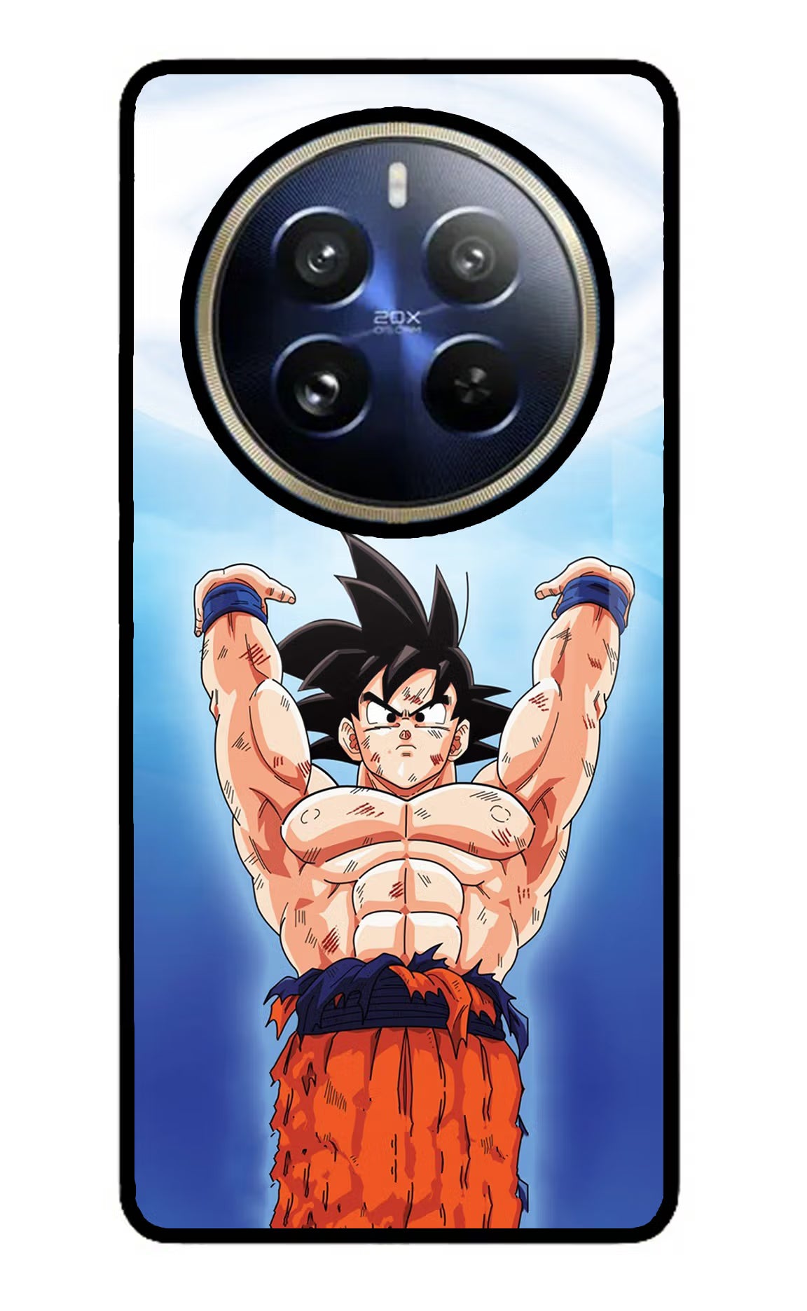 Goku Power Realme P1 Pro 5G Back Cover - Goku Power Realme P1 Pro 5G Glass Case Back Cover by Casekaro Goku Power Realme P1 Pro 5G Glass Case Back Cover by Casekaro