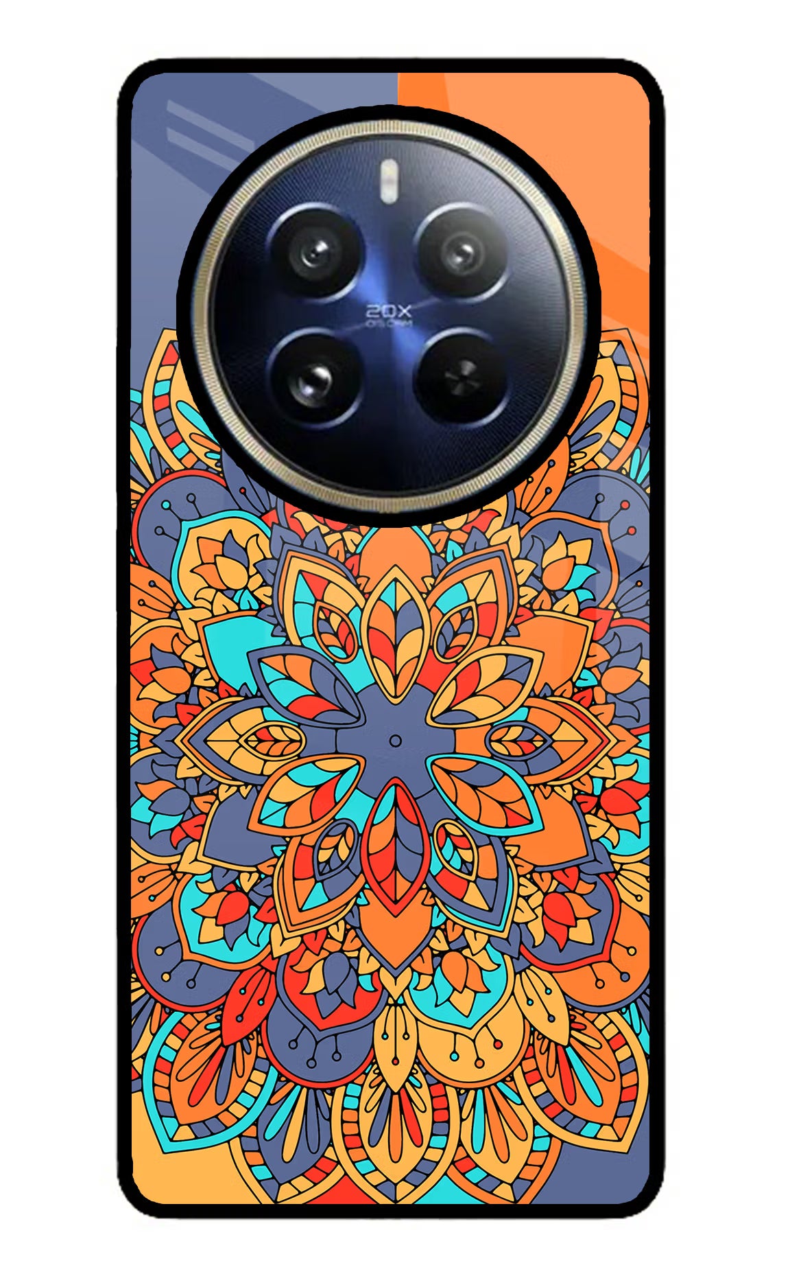 Color Mandala Realme P1 Pro 5G Glass Case - Color Mandala Realme P1 Pro 5G Glass Case Color Mandala Realme P1 Pro 5G Glass Case