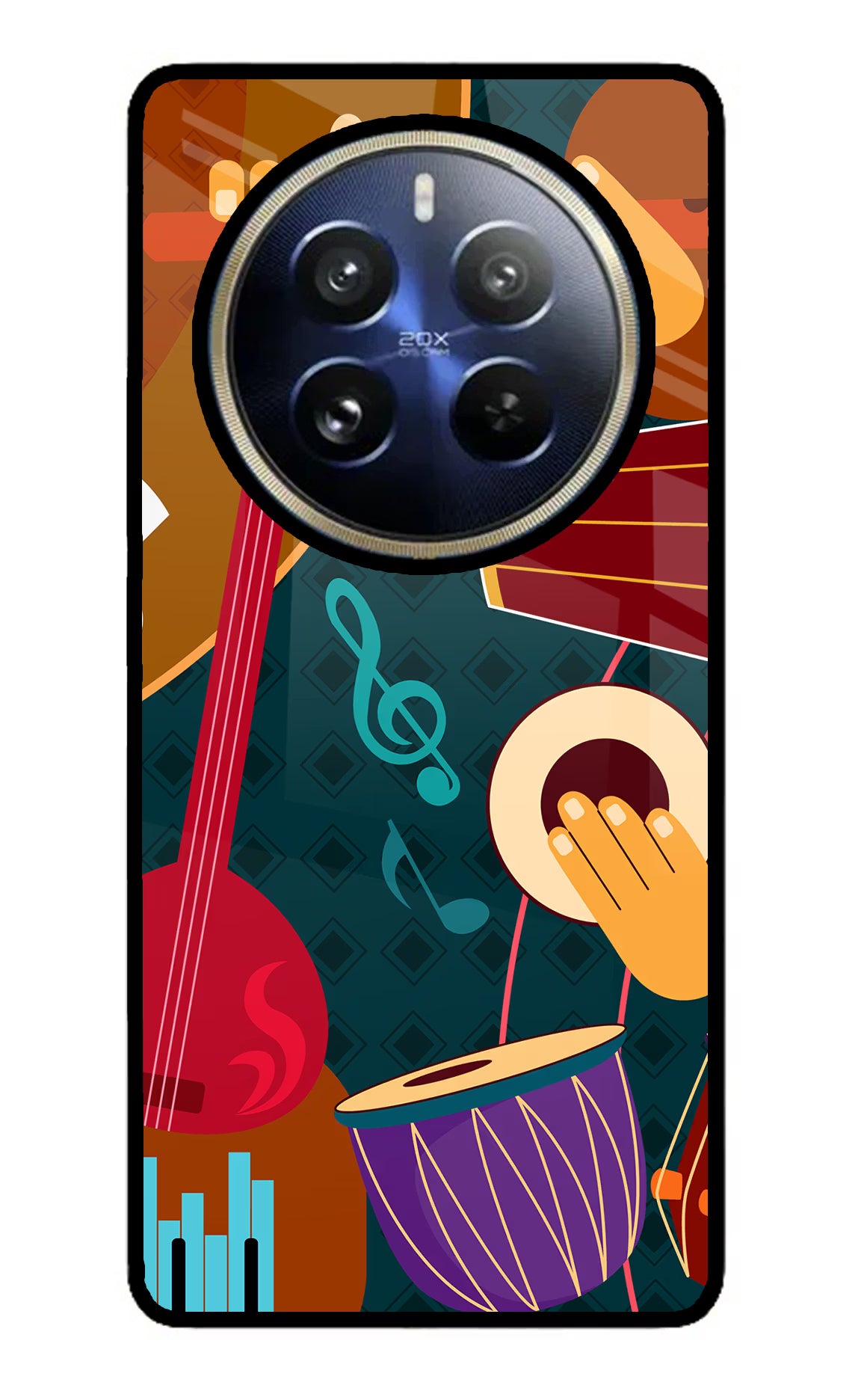 Music Instrument Realme P1 Pro 5G Glass Case - Music Instrument Realme P1 Pro 5G Glass Case Music Instrument Realme P1 Pro 5G Glass Case