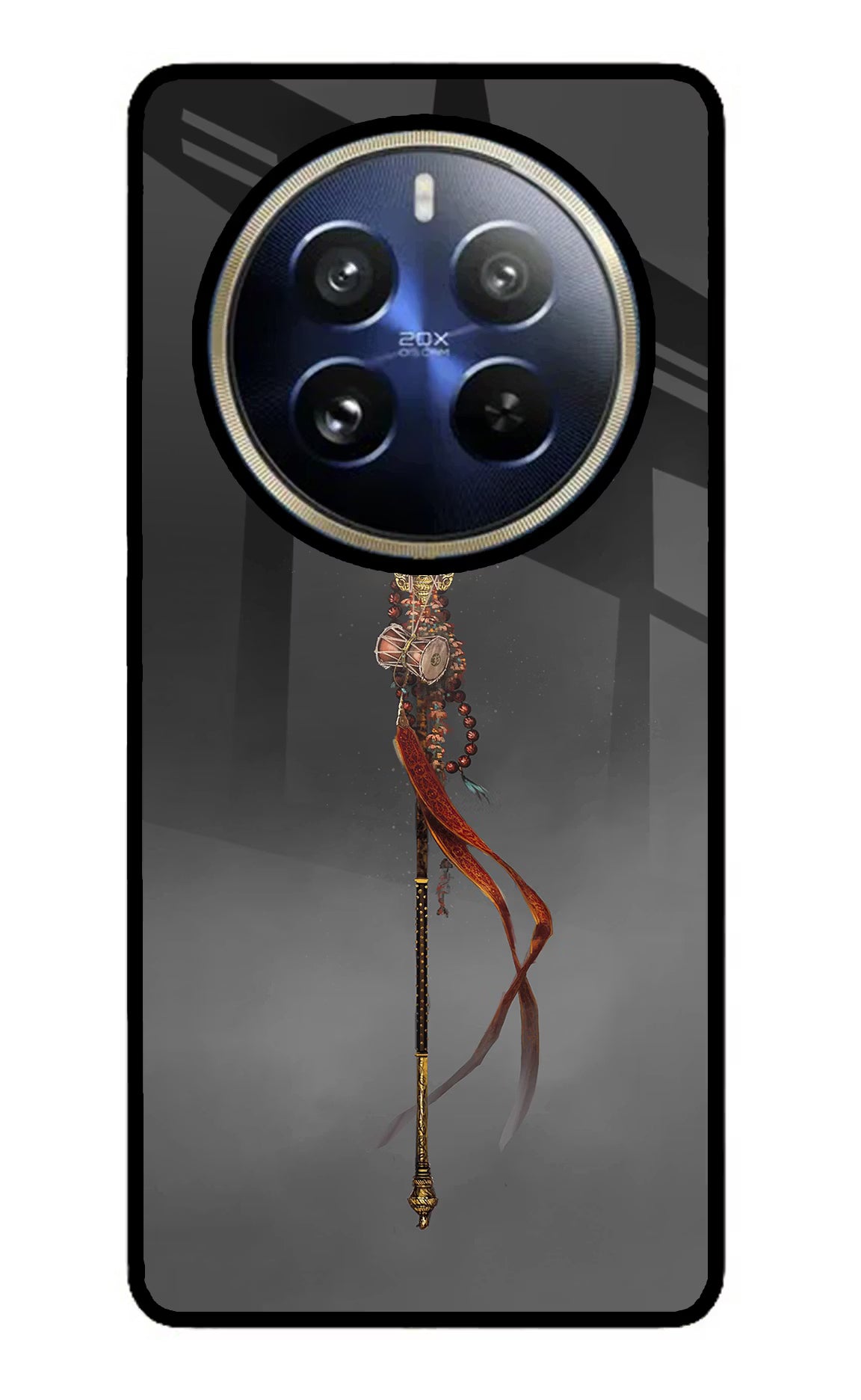 Shiv Trishul Realme P1 Pro 5G Back Cover - Shiv Trishul Realme P1 Pro 5G Glass Case Back Cover by Casekaro Shiv Trishul Realme P1 Pro 5G Glass Case Back Cover by Casekaro