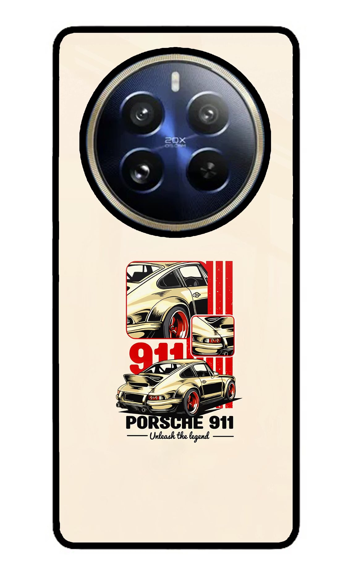 Classic Porsche 911 Realme P1 Pro 5G Back Cover - Classic Porsche 911 Realme P1 Pro 5G Glass Case Back Cover by Casekaro Classic Porsche 911 Realme P1 Pro 5G Glass Case Back Cover by Casekaro