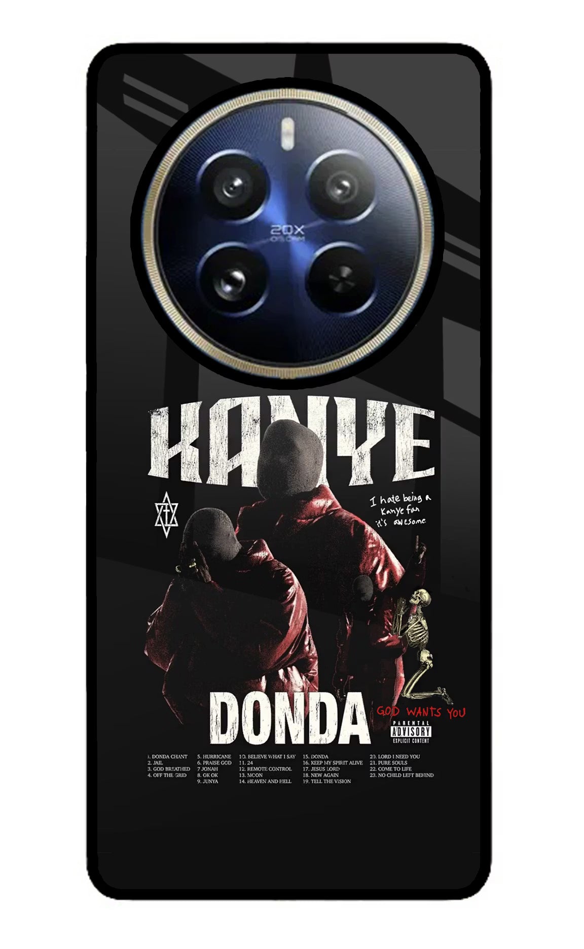 Donda Kanye West Realme P1 Pro 5G Glass Case - Donda Kanye West Realme P1 Pro 5G Glass Case Donda Kanye West Realme P1 Pro 5G Glass Case