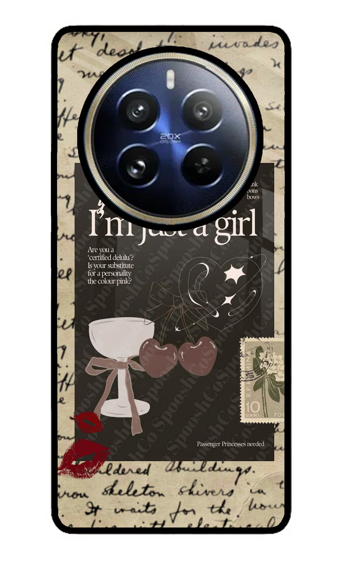 I am just a girl Realme P1 Pro 5G Glass Case - I am just a girl Realme P1 Pro 5G Glass Case I am just a girl Realme P1 Pro 5G Glass Case