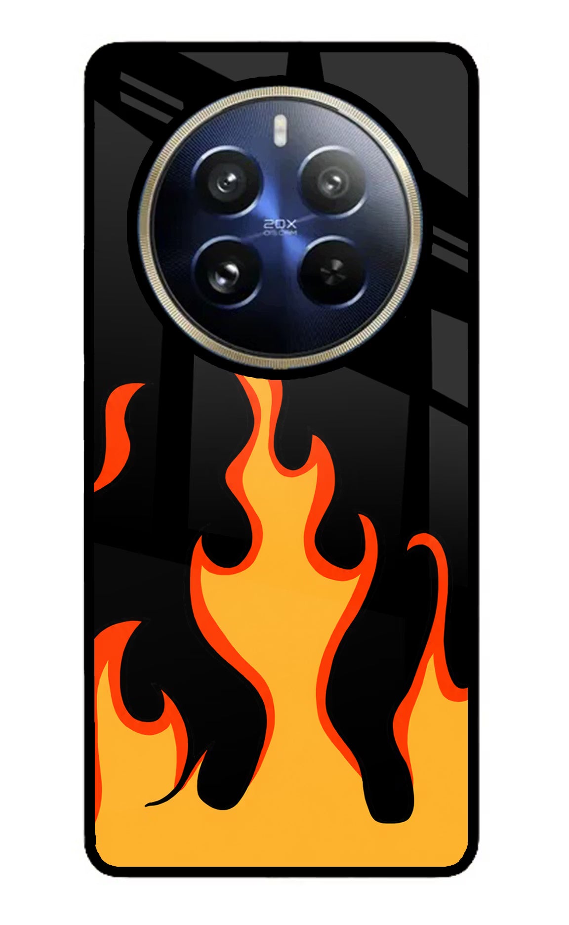 Fired Up – Black Realme P1 Pro 5G Glass Case - Fired Up – Black Realme P1 Pro 5G Glass Case Fired Up – Black Realme P1 Pro 5G Glass Case
