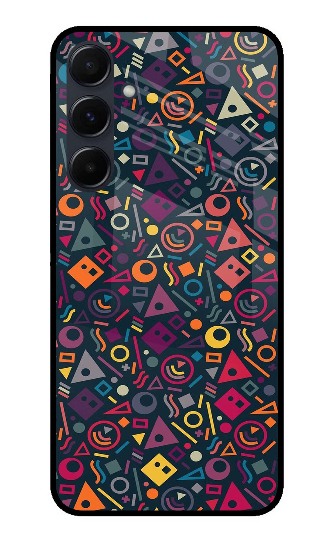 Geometric Abstract Samsung A35 5G Glass Case - Geometric Abstract Samsung A35 5G Glass Case Geometric Abstract Samsung A35 5G Glass Case