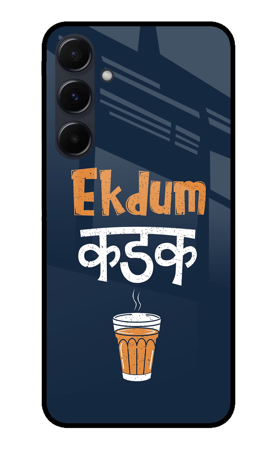 Ekdum Kadak Chai Samsung A35 5G Glass Case - Ekdum Kadak Chai Samsung A35 5G Glass Case Ekdum Kadak Chai Samsung A35 5G Glass Case