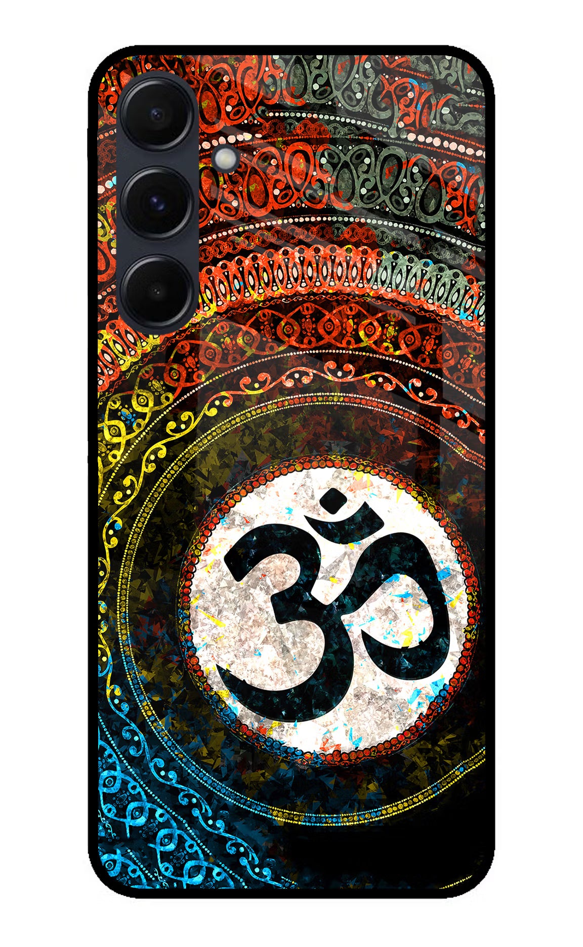 Om Cultural Samsung A35 5G Glass Case - Om Cultural Samsung A35 5G Glass Case Om Cultural Samsung A35 5G Glass Case