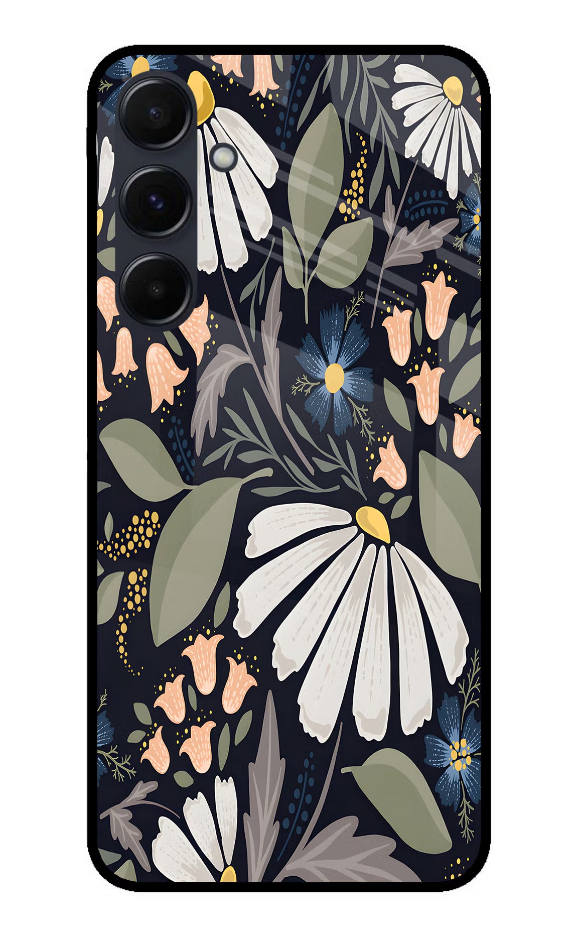 Flowers Art Samsung A35 5G Glass Case - Flowers Art Samsung A35 5G Glass Case Flowers Art Samsung A35 5G Glass Case