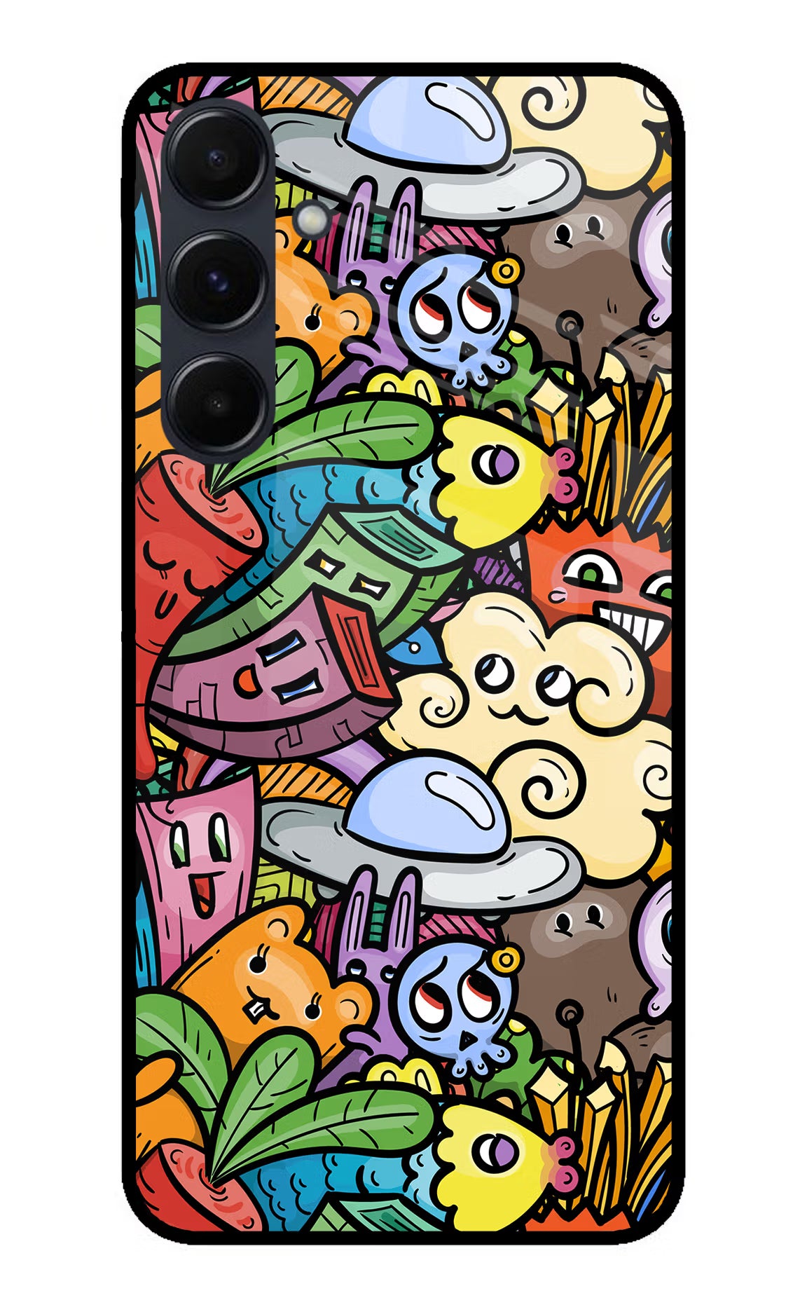 Veggie Doodle Samsung A35 5G Glass Case - Veggie Doodle Samsung A35 5G Glass Case Veggie Doodle Samsung A35 5G Glass Case