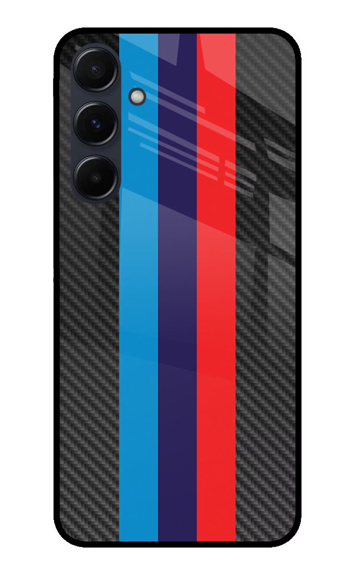 BMW Stripes Pattern Samsung A35 5G Glass Case - BMW Stripes Pattern Samsung A35 5G Glass Case BMW Stripes Pattern Samsung A35 5G Glass Case