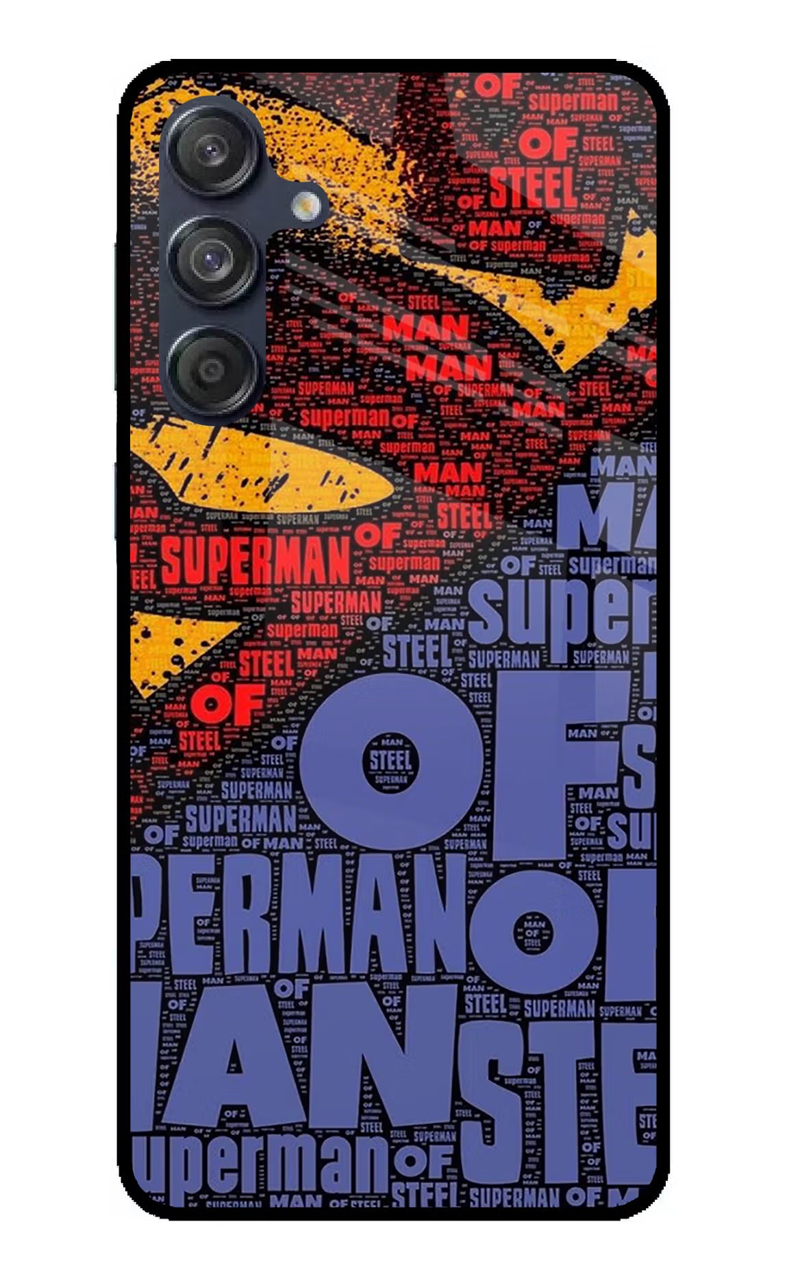 Superman Samsung M55 5G Glass Case - Superman Samsung M55 5G Glass Case Superman Samsung M55 5G Glass Case