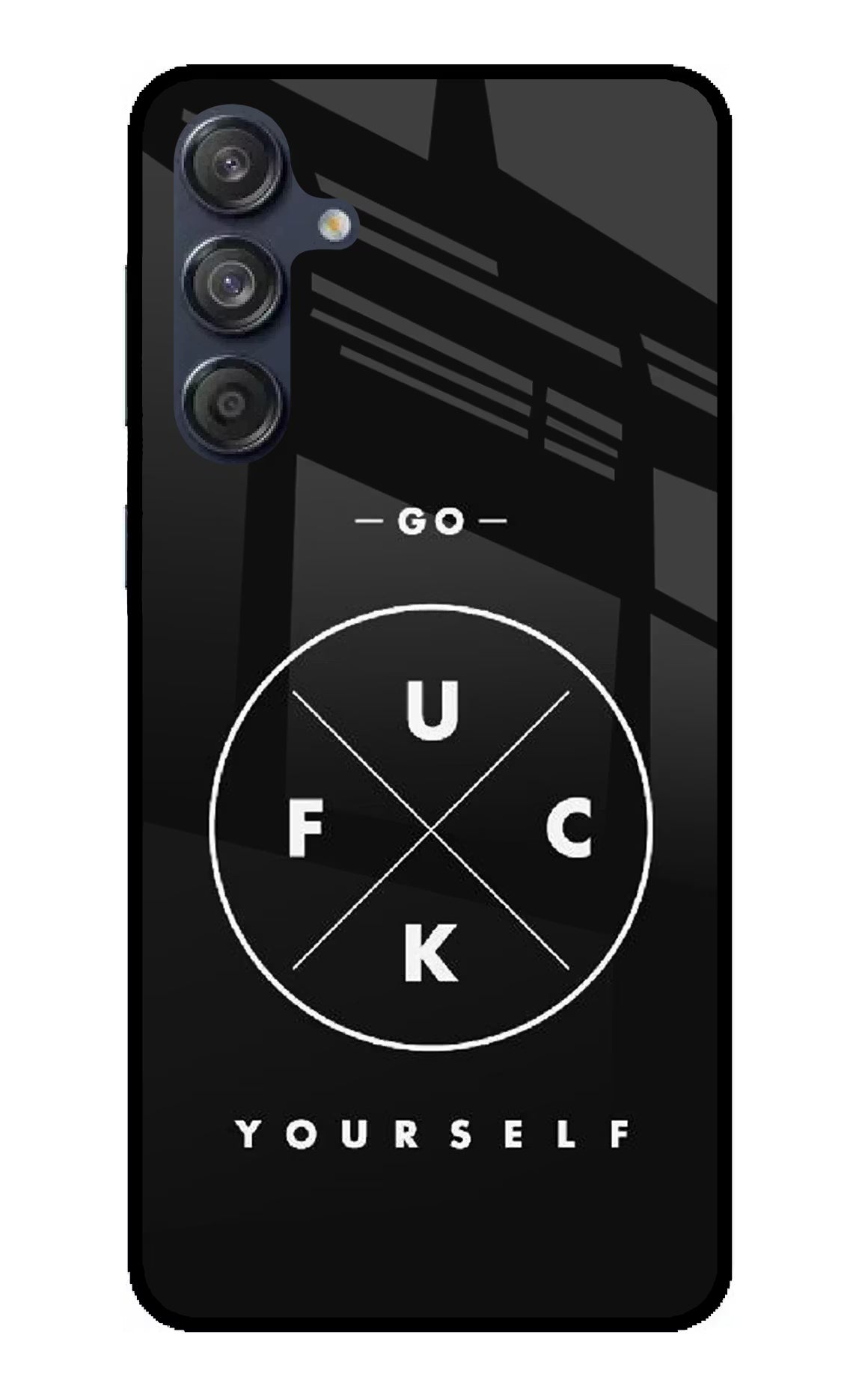 Go Fuck Yourself Samsung M55 5G Back Cover - Go Fuck Yourself Samsung M55 5G Glass Case Back Cover by Casekaro Go Fuck Yourself Samsung M55 5G Glass Case Back Cover by Casekaro