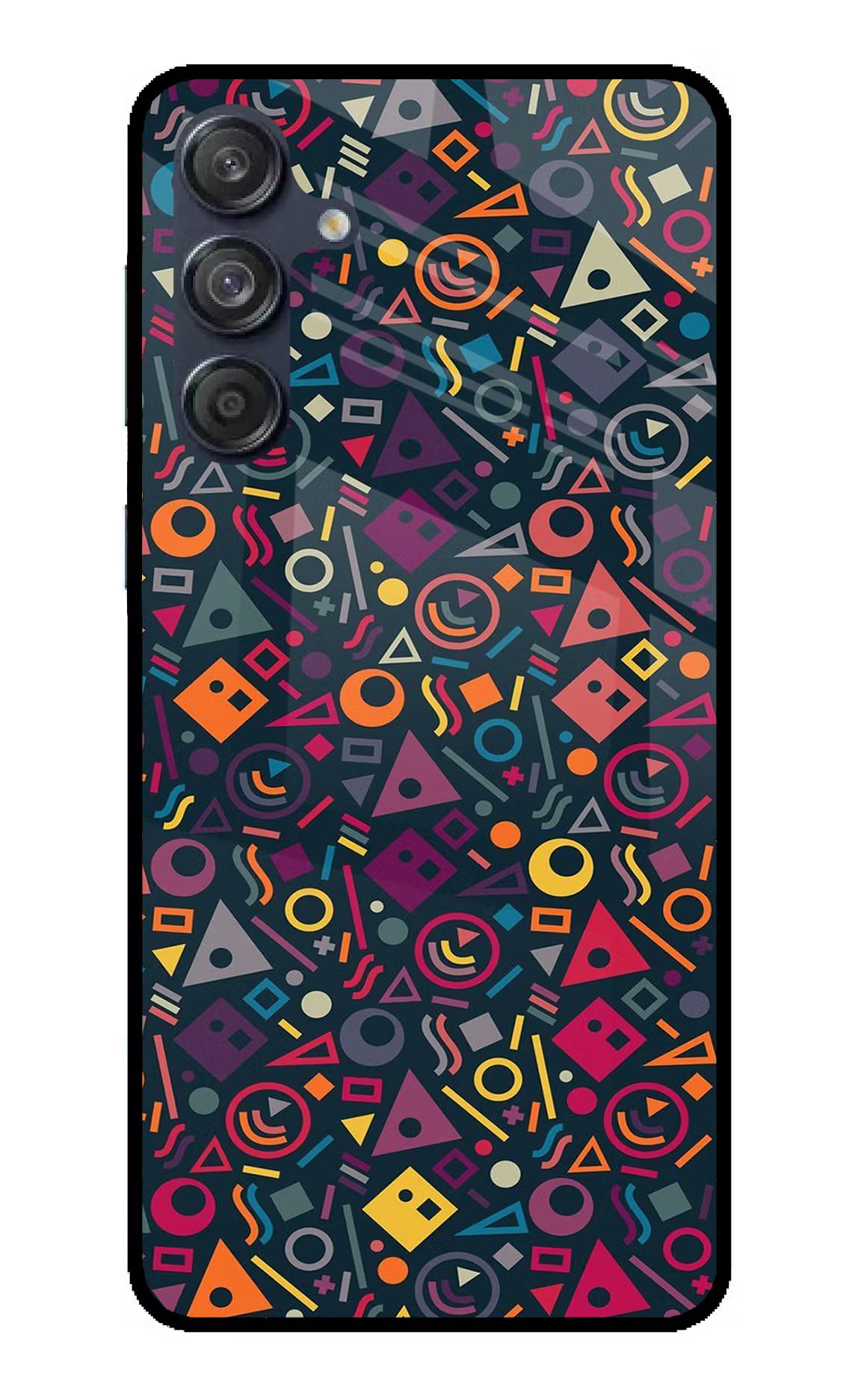 Geometric Abstract Samsung M55 5G Glass Case - Geometric Abstract Samsung M55 5G Glass Case Geometric Abstract Samsung M55 5G Glass Case