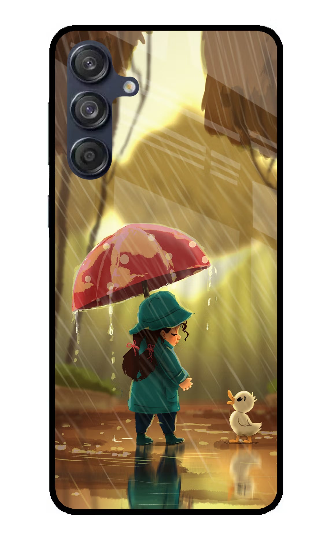 Rainy Day Samsung M55 5G Glass Case - Rainy Day Samsung M55 5G Glass Case Rainy Day Samsung M55 5G Glass Case