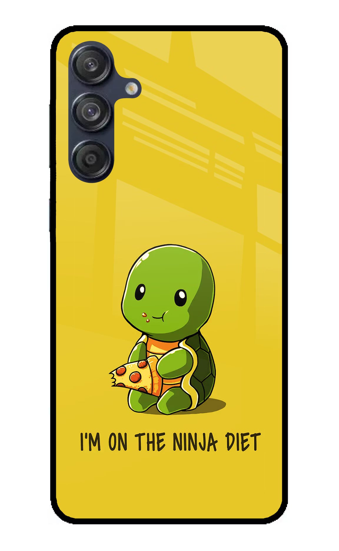 I'm on Ninja Diet Samsung M55 5G Back Cover - I'm on Ninja Diet Samsung M55 5G Glass Case Back Cover by Casekaro I'm on Ninja Diet Samsung M55 5G Glass Case Back Cover by Casekaro