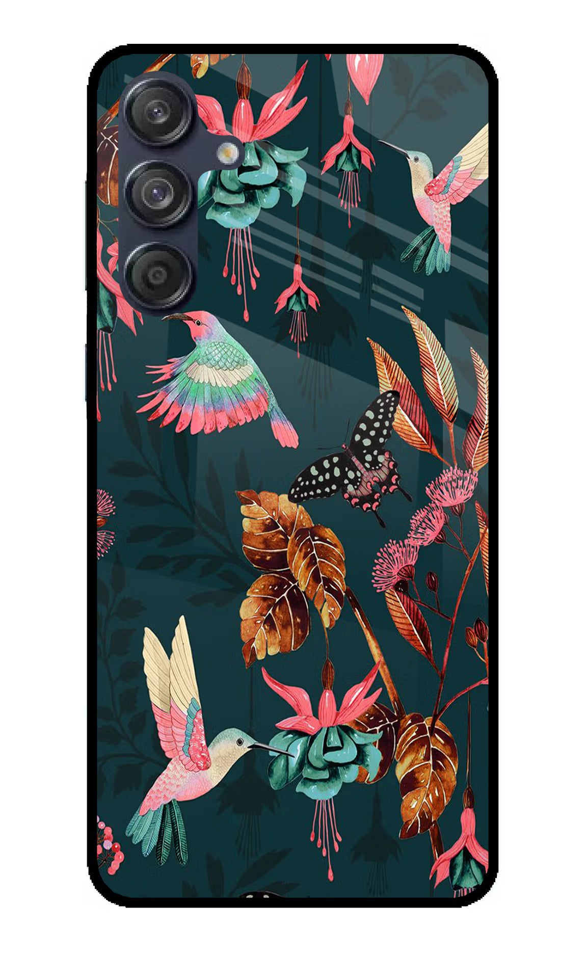 Birds Samsung M55 5G Back Cover - Birds Samsung M55 5G Glass Case Back Cover by Casekaro Birds Samsung M55 5G Glass Case Back Cover by Casekaro