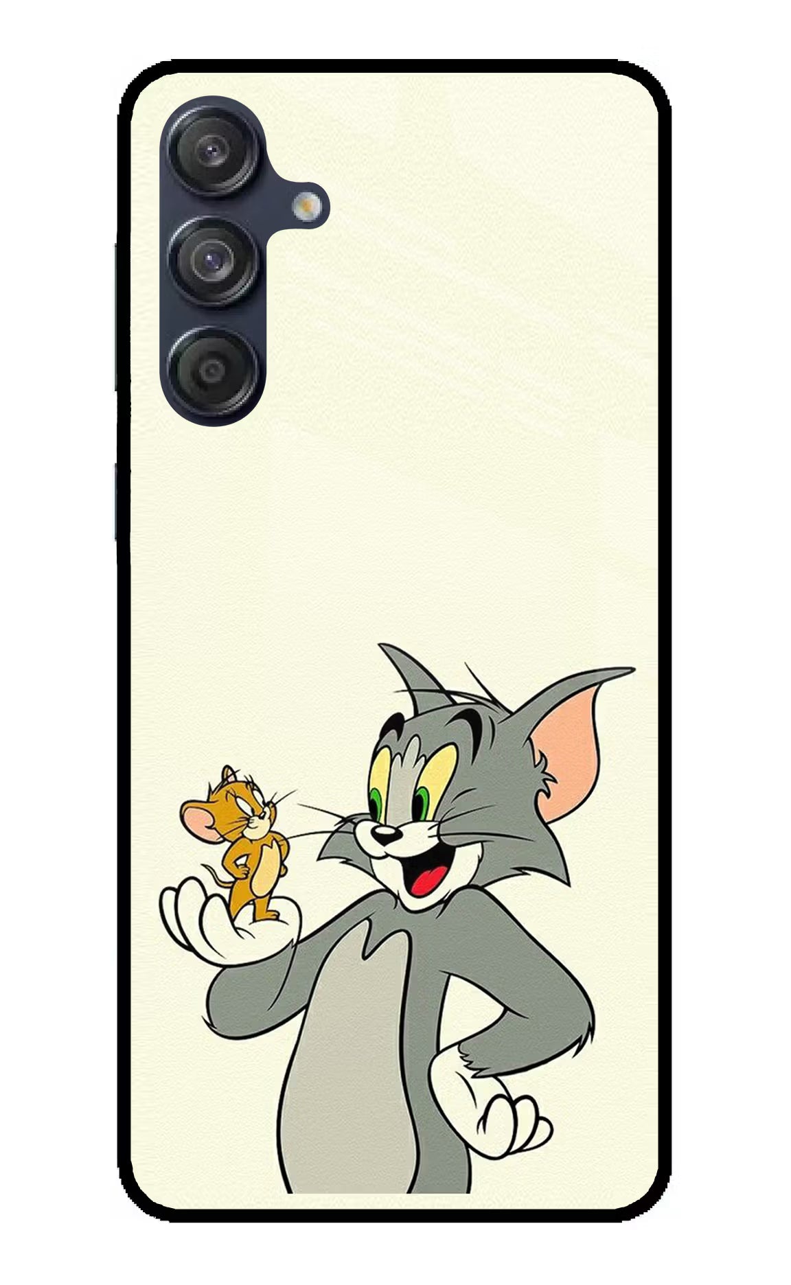 Tom & Jerry Samsung M55 5G Back Cover - Tom & Jerry Samsung M55 5G Glass Case Back Cover by Casekaro Tom & Jerry Samsung M55 5G Glass Case Back Cover by Casekaro