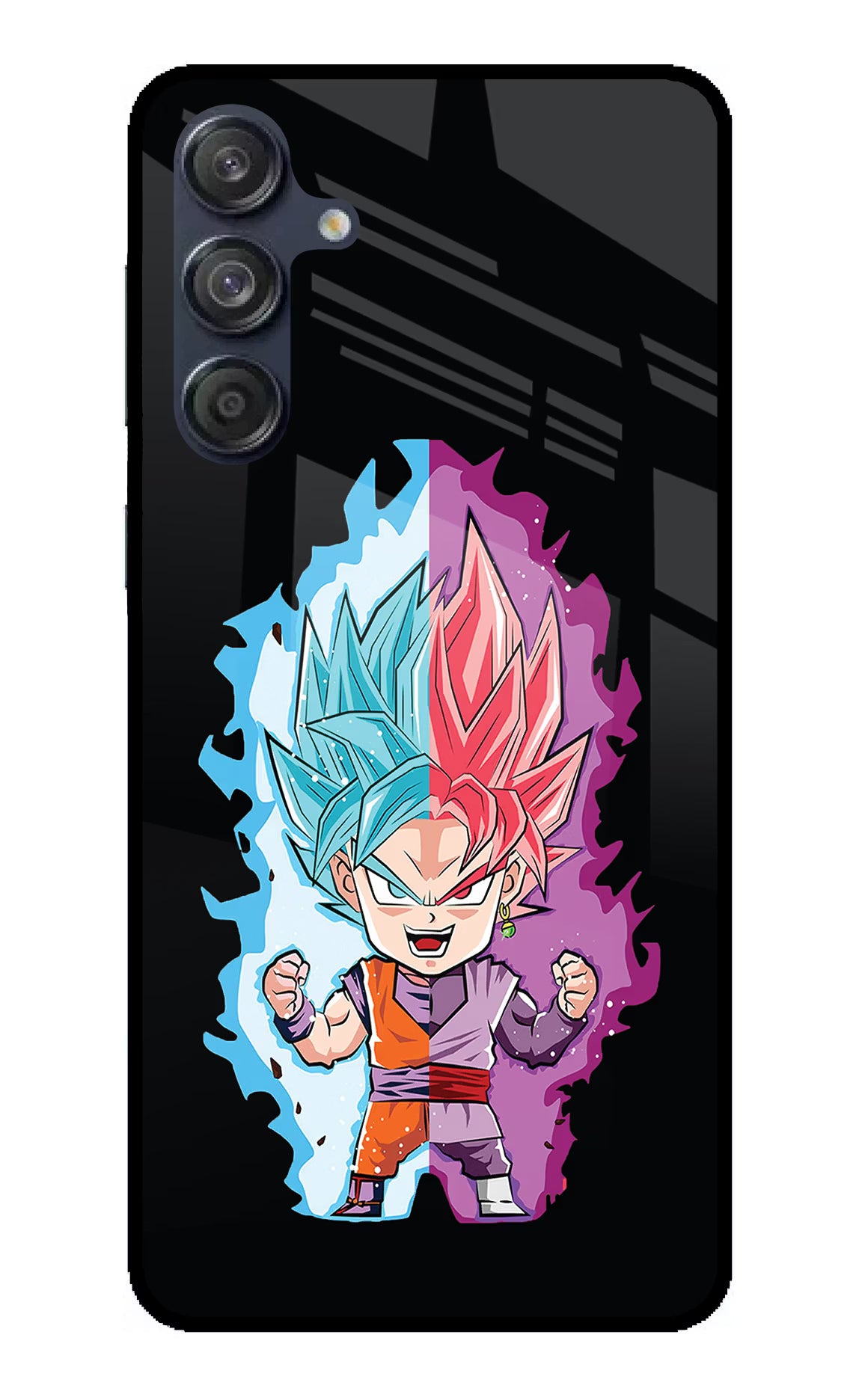Chota Goku Samsung M55 5G Back Cover - Chota Goku Samsung M55 5G Glass Case Back Cover by Casekaro Chota Goku Samsung M55 5G Glass Case Back Cover by Casekaro