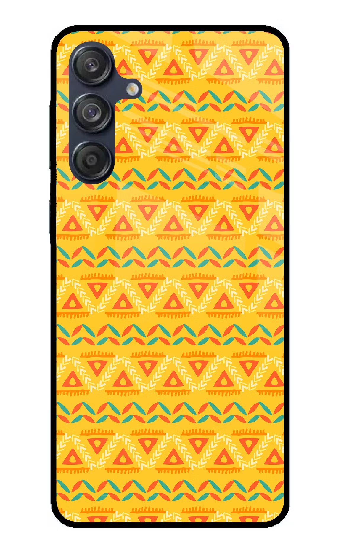 Tribal Pattern Samsung M55 5G Glass Case - Tribal Pattern Samsung M55 5G Glass Case Tribal Pattern Samsung M55 5G Glass Case