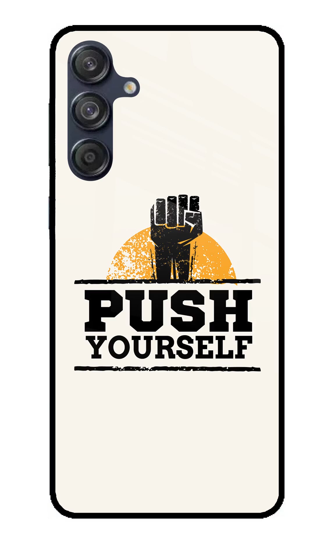Push Yourself Samsung M55 5G Back Cover - Push Yourself Samsung M55 5G Glass Case Back Cover by Casekaro Push Yourself Samsung M55 5G Glass Case Back Cover by Casekaro
