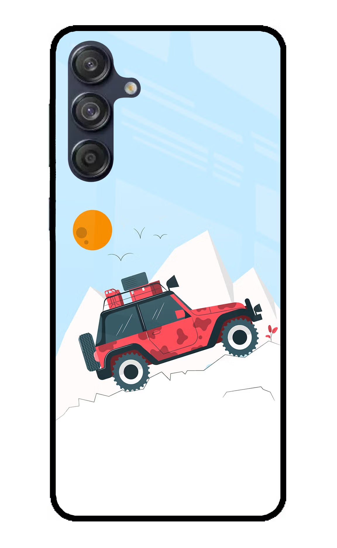 Mountain Trail Beast Samsung M55 5G Back Cover - Mountain Trail Beast Samsung M55 5G Glass Case Back Cover by Casekaro Mountain Trail Beast Samsung M55 5G Glass Case Back Cover by Casekaro