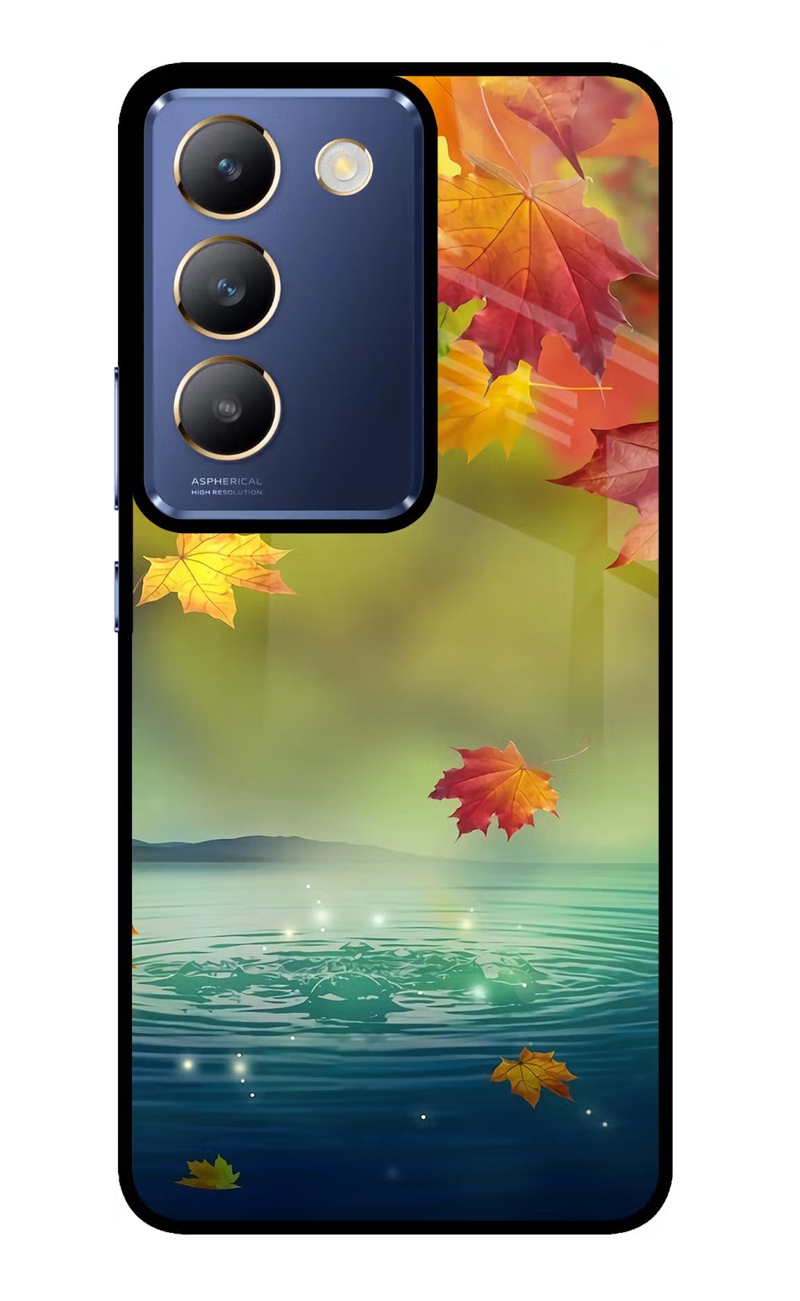 Flowers Vivo Y200E 5G/T3 5G Glass Case - Flowers Vivo Y200E 5G/T3 5G Glass Case Flowers Vivo Y200E 5G/T3 5G Glass Case